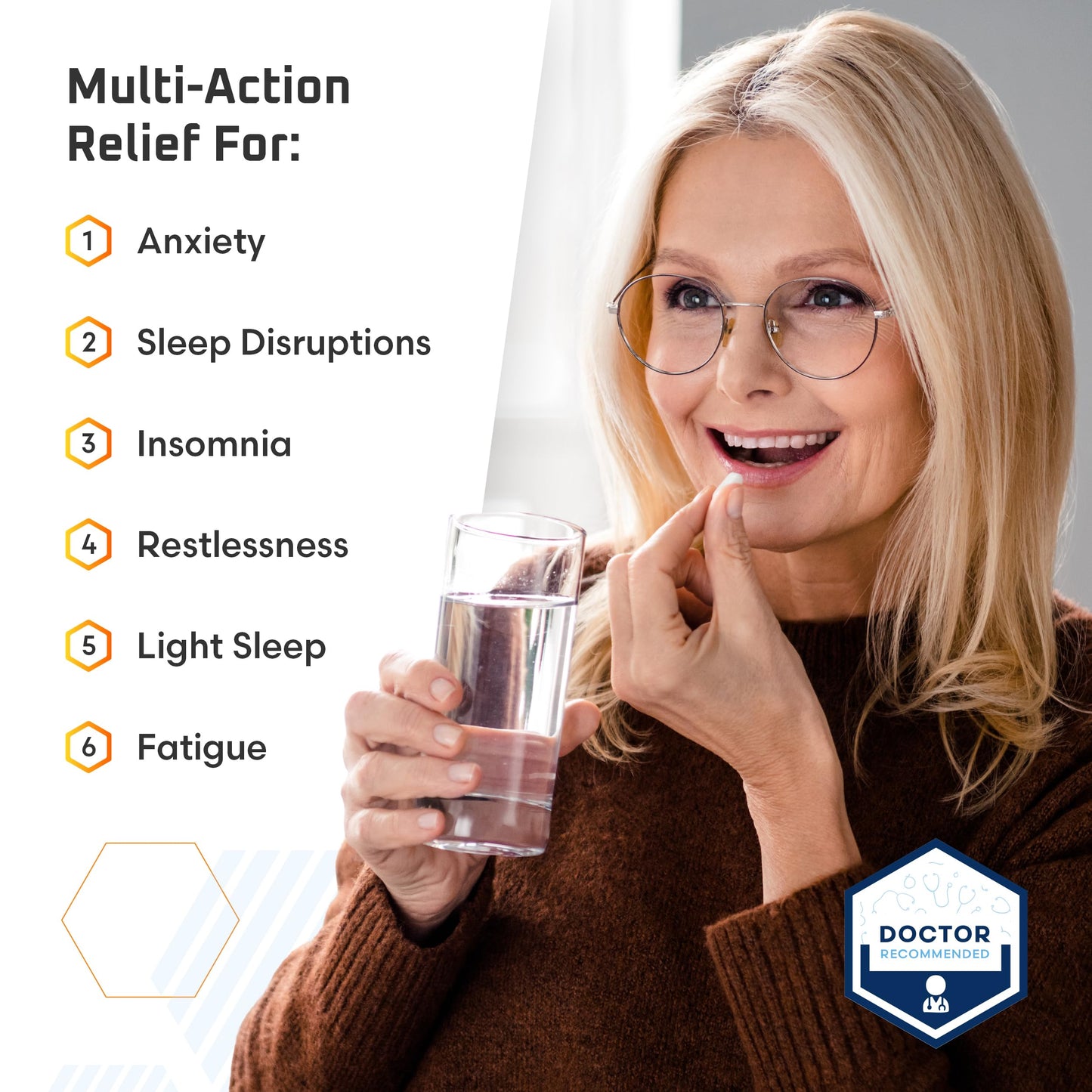 Ben's Natural Health Deep Sleep Support Supplement Capsules, 180 Capsules