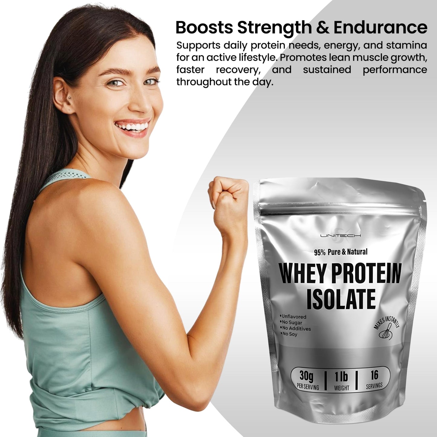 USK Unitech Whey Protein Isolate Powder 1 Ounce
