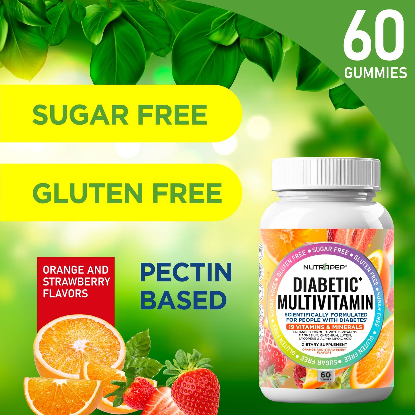 NutraPep Premium Multivitamin Gummies 60 Count