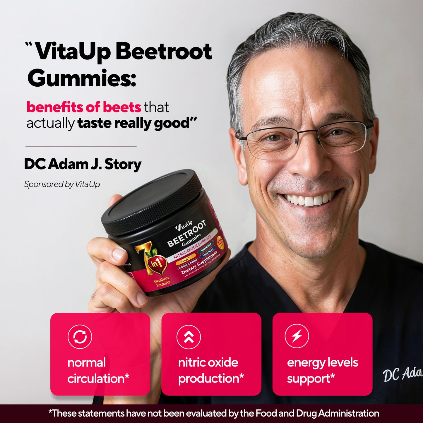 VitaUp Beet Root Gummies Gummy 120 Count