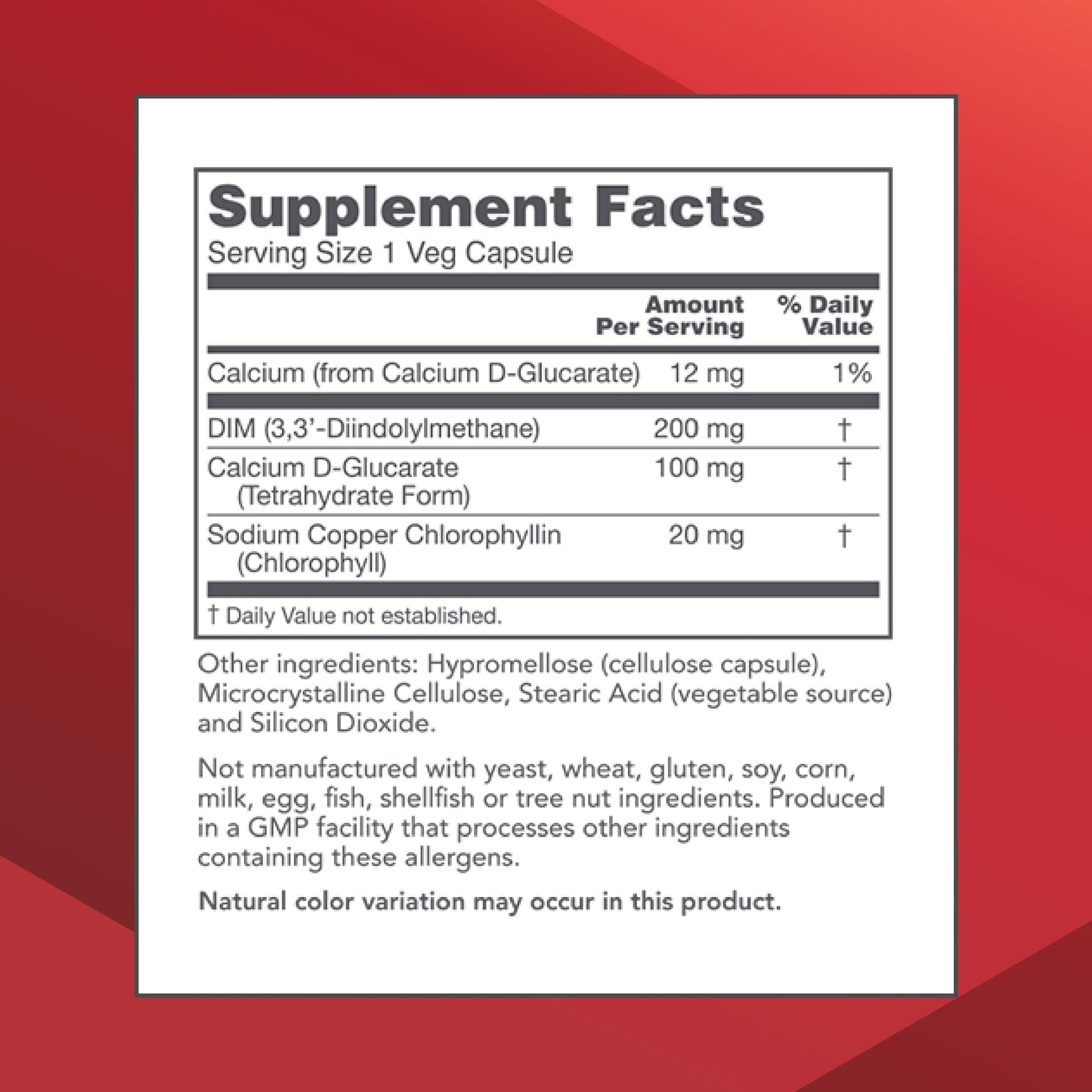 Protocol for Life Balance DIM 200 Plus CDG 90 Capsules