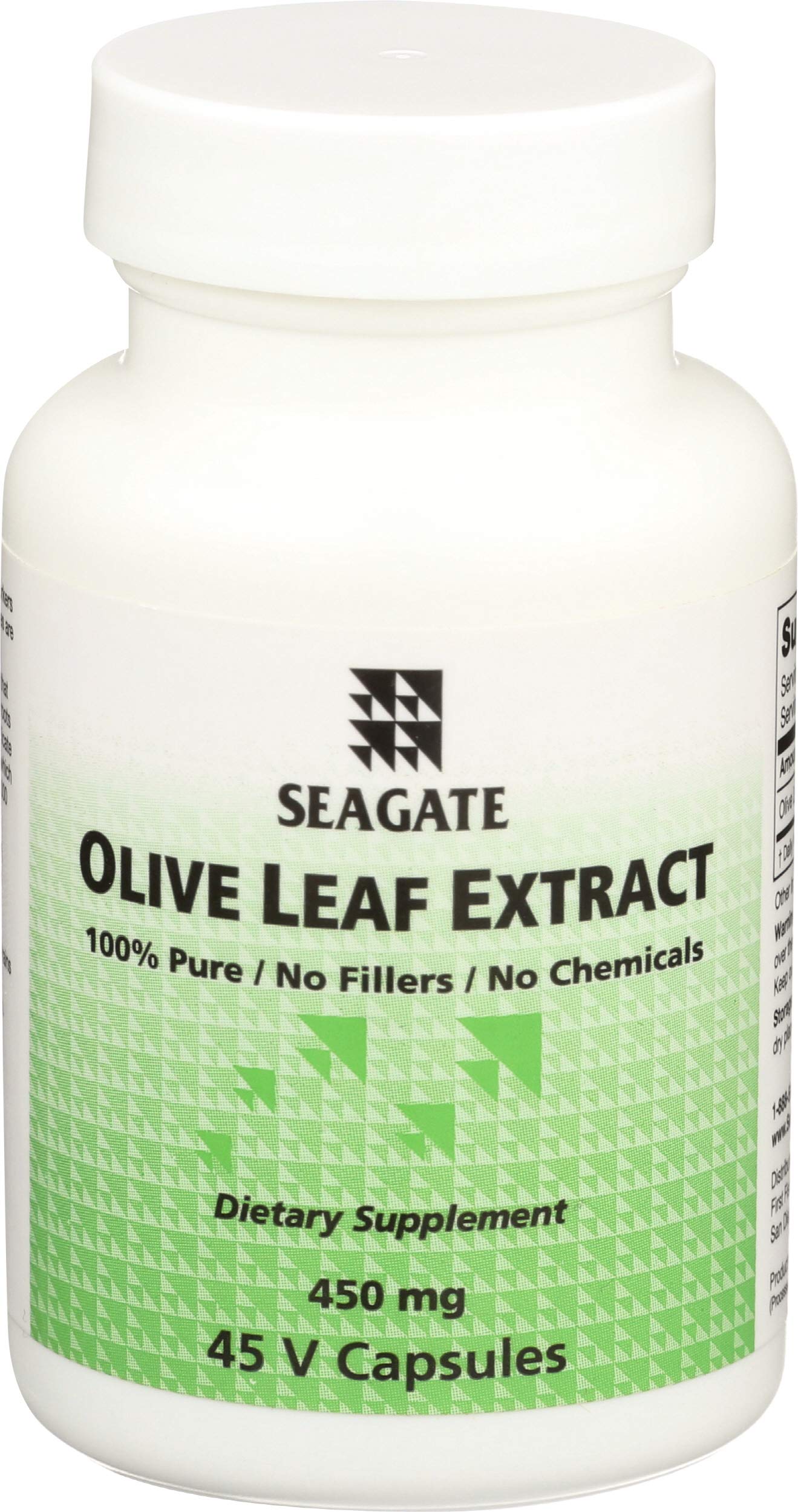 Seagate Olive Leaf Extract 450mg Capsules, 45 Count