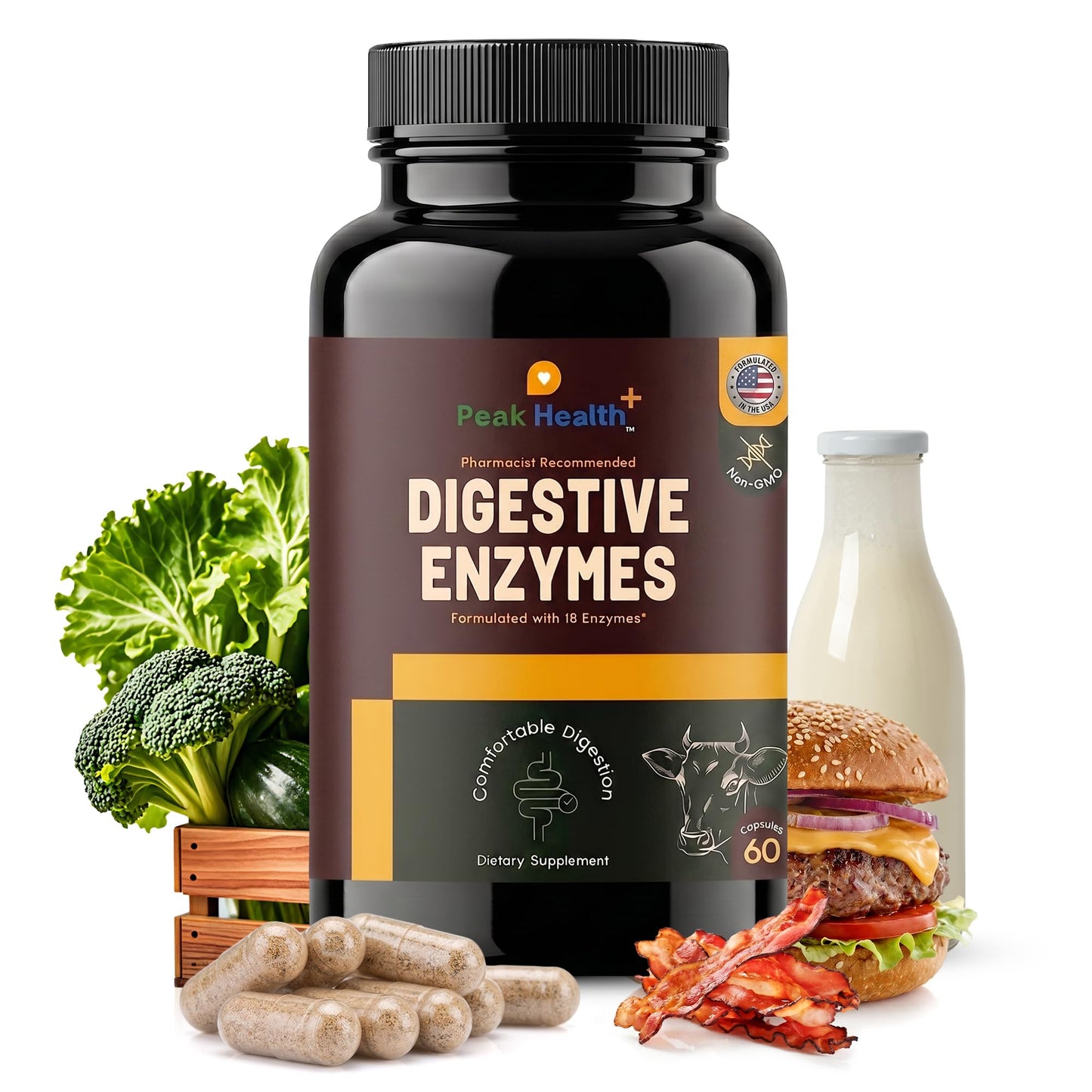 Peak Health Digestive Enzymes Capsule 60