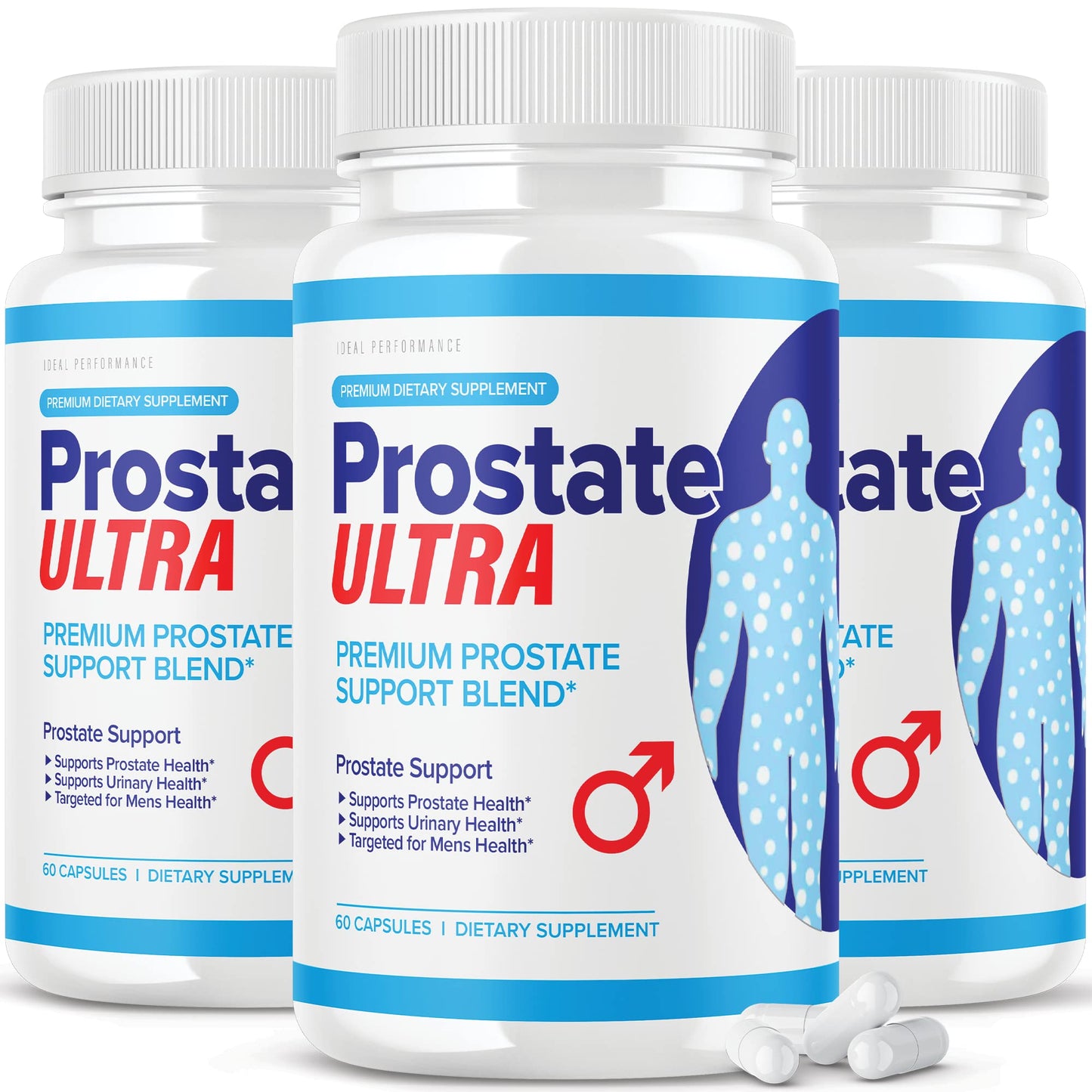IDEAL PERFORMANCE Prostate Ultra Supplements for Men Prostate Health Formula Capsules 180