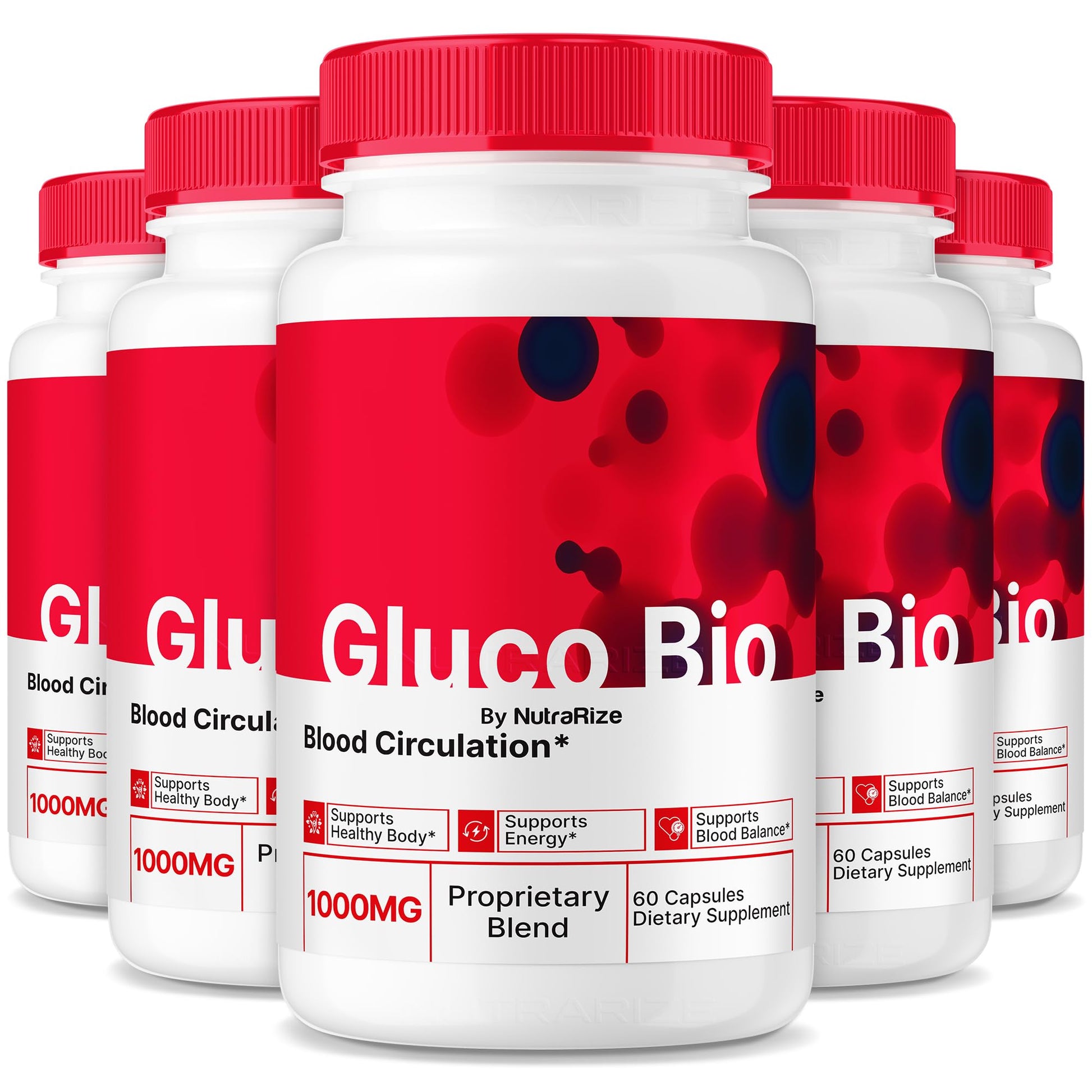 NutraRize GlucoBio Capsules, 300 Capsules