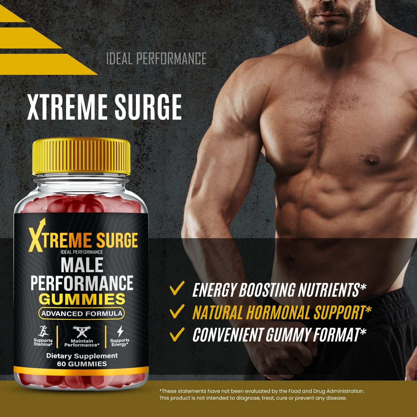 IDEAL PERFORMANCE Xtreme Surge Gummies 60 Count