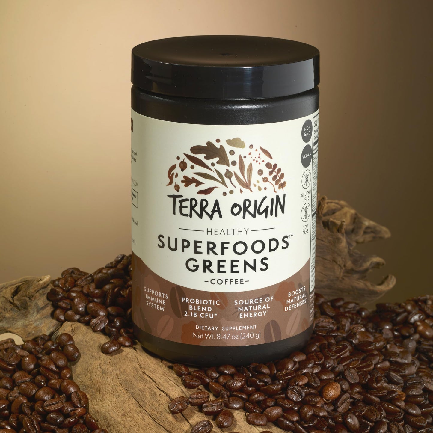 Terra Origin Superfoods Greens Blend Powder 8.47 oz