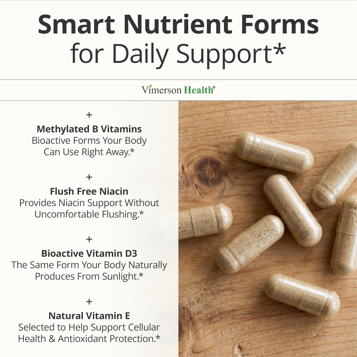 Vimerson Health Multivitamin for Women with Methylated Vitamins and Chelated Minerals, 60 Capsules