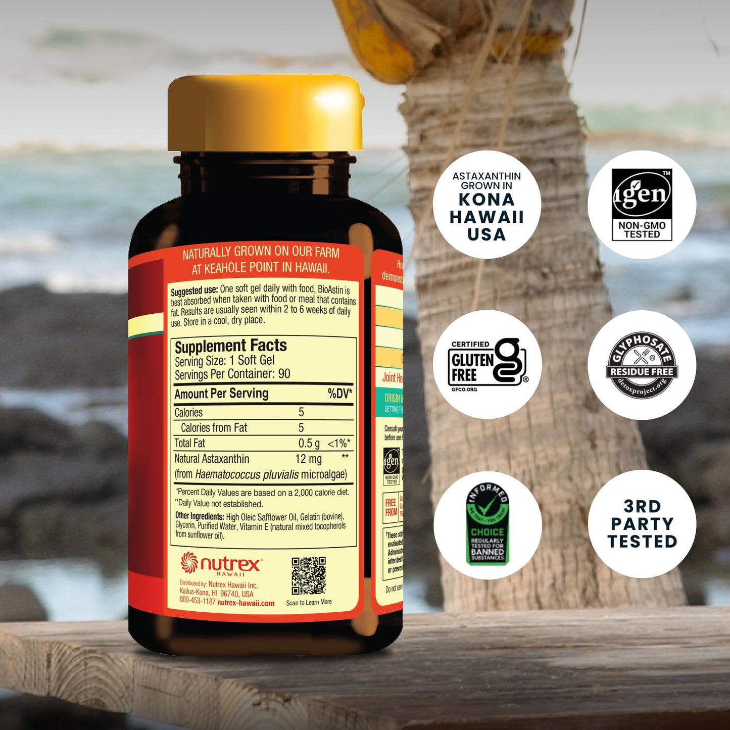 Nutrex Hawaii BioAstin Hawaiian Astaxanthin Softgels 90 Count