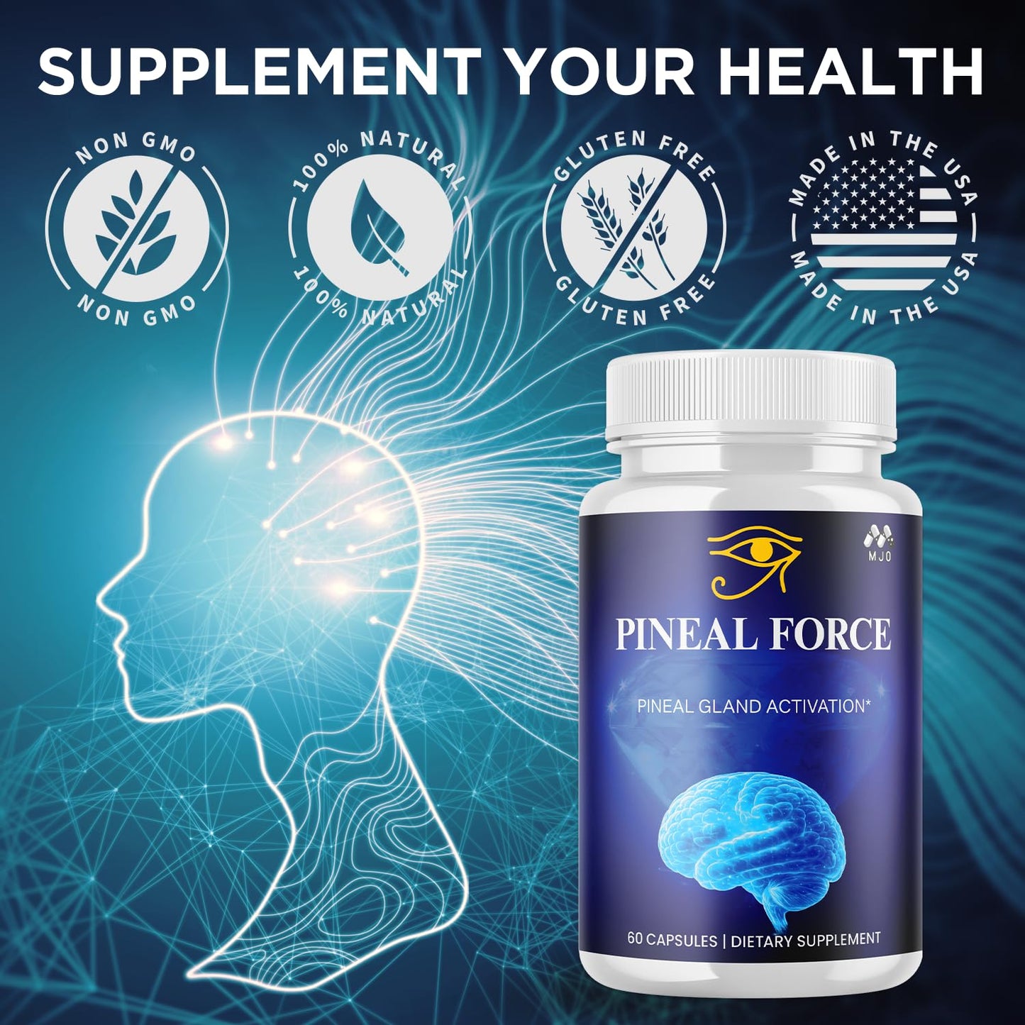 MJO Pineal Force Capsules, 180 Capsules