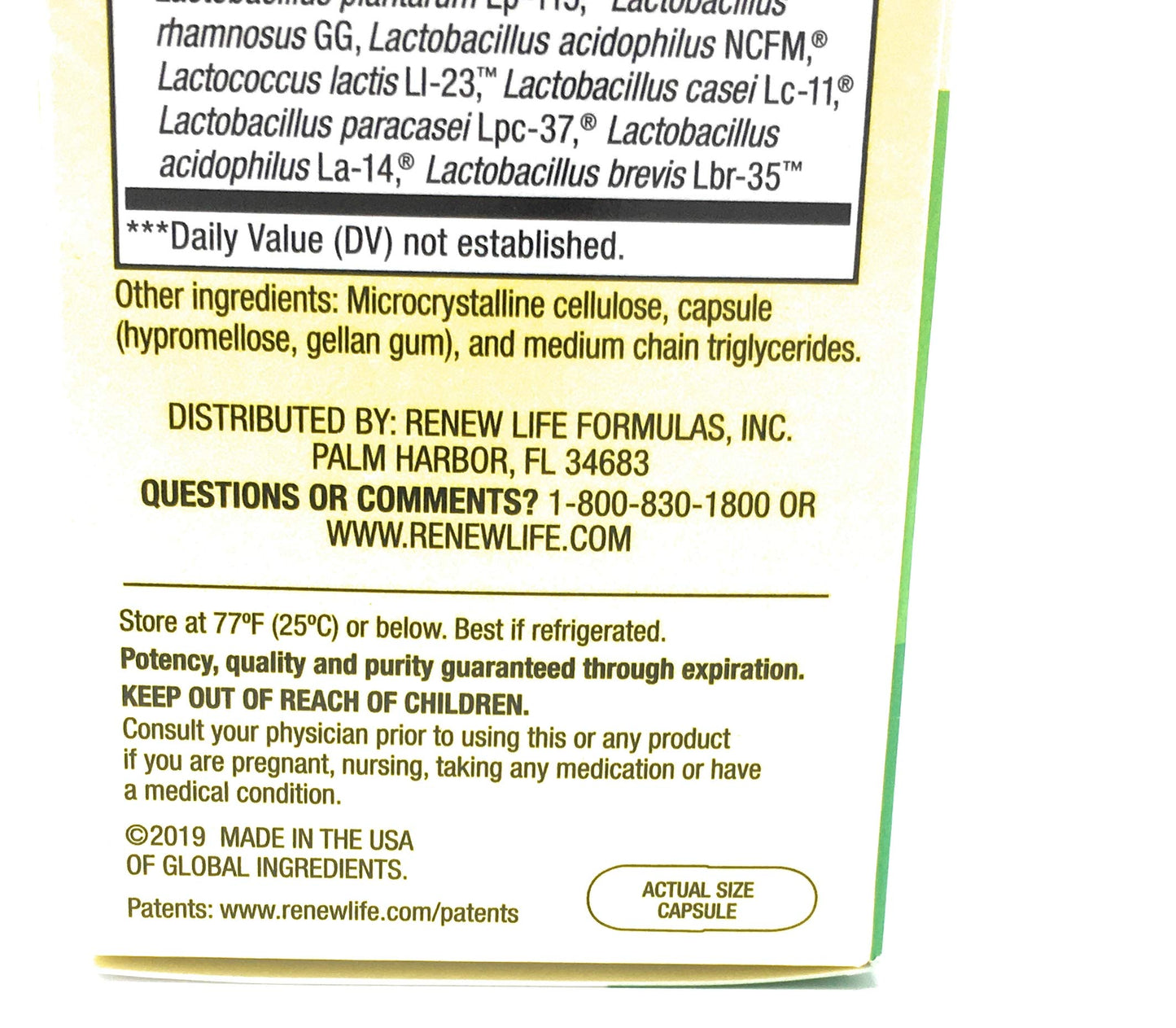 Renew Life Probiotic 30B UF Capsules, 60 Count