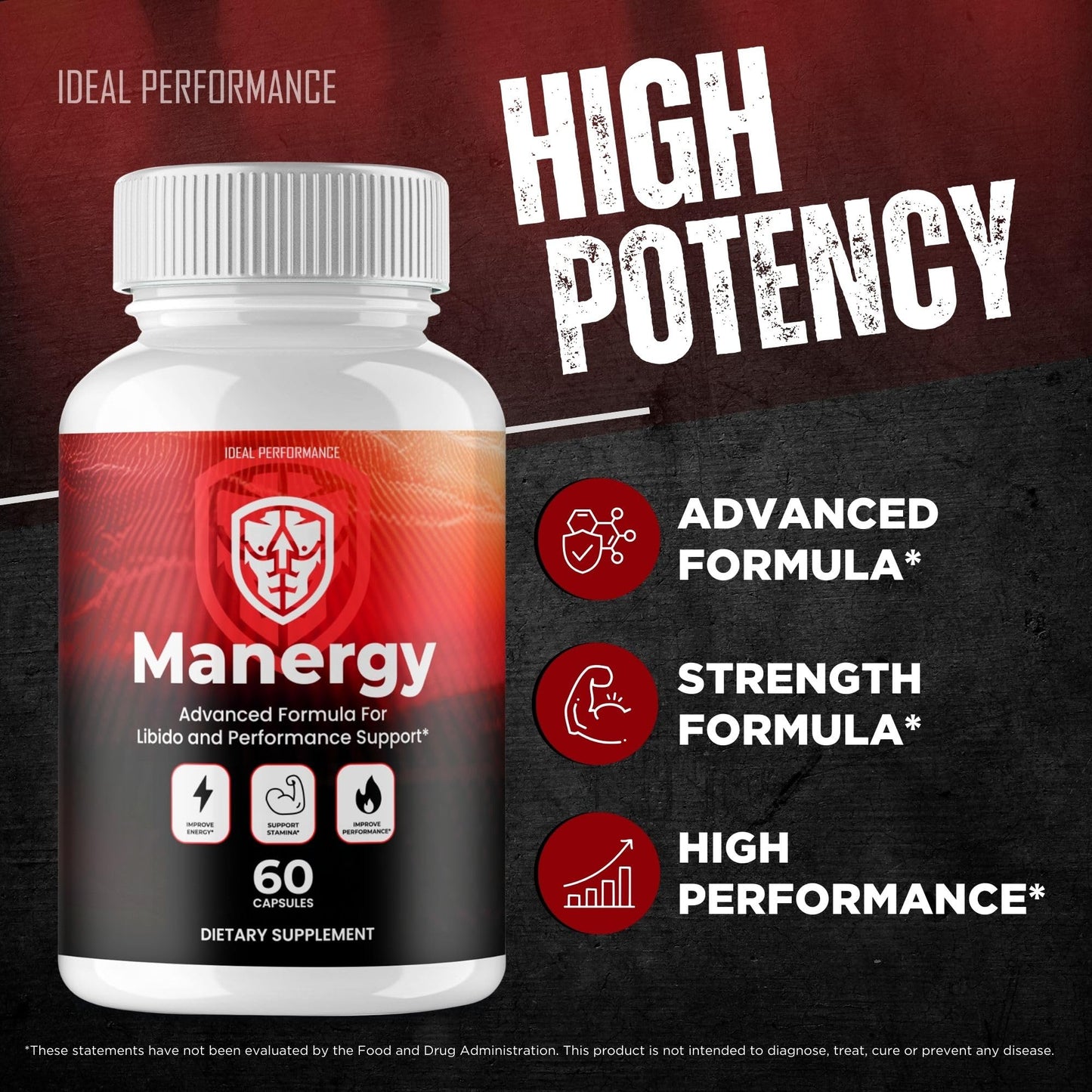 IDEAL PERFORMANCE Manergy Capsules 120 Count