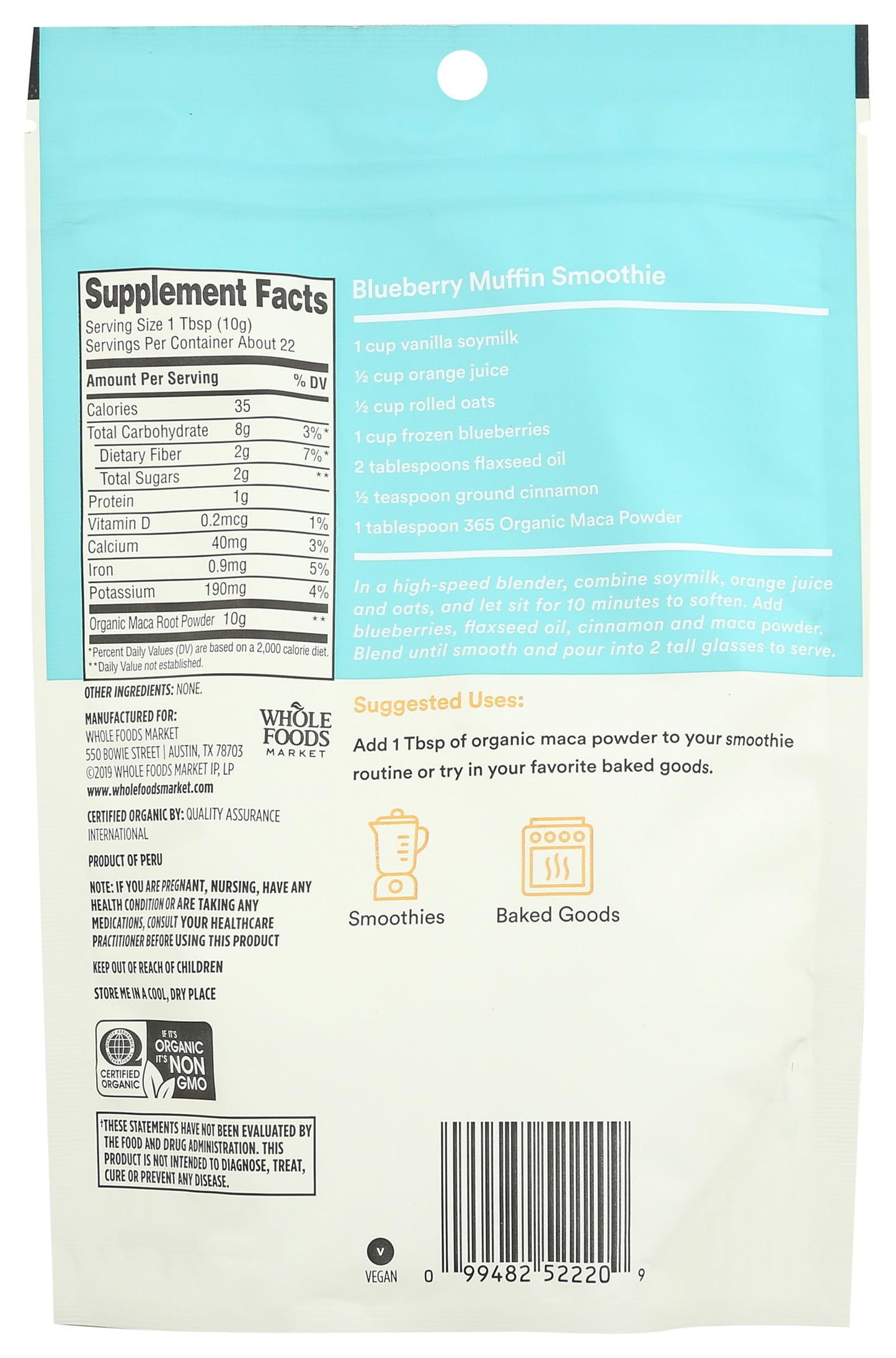 365 by Whole Foods Market Organic Maca Powder, 8 Ounce
