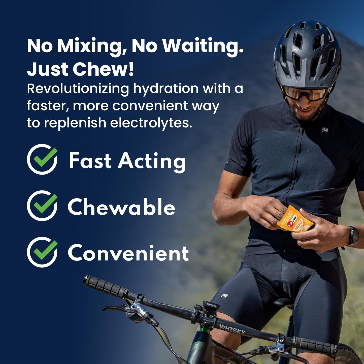 SaltStick Electrolyte FastChews Chewable Tablets, 60 Count