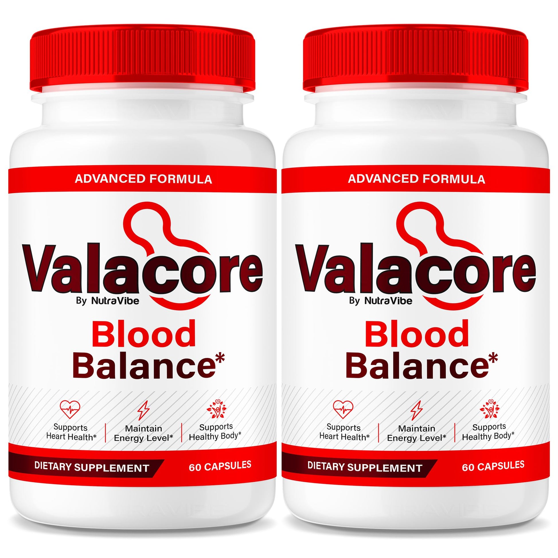 NutraVibe Valacore Blood Balance Capsules 120 Capsules