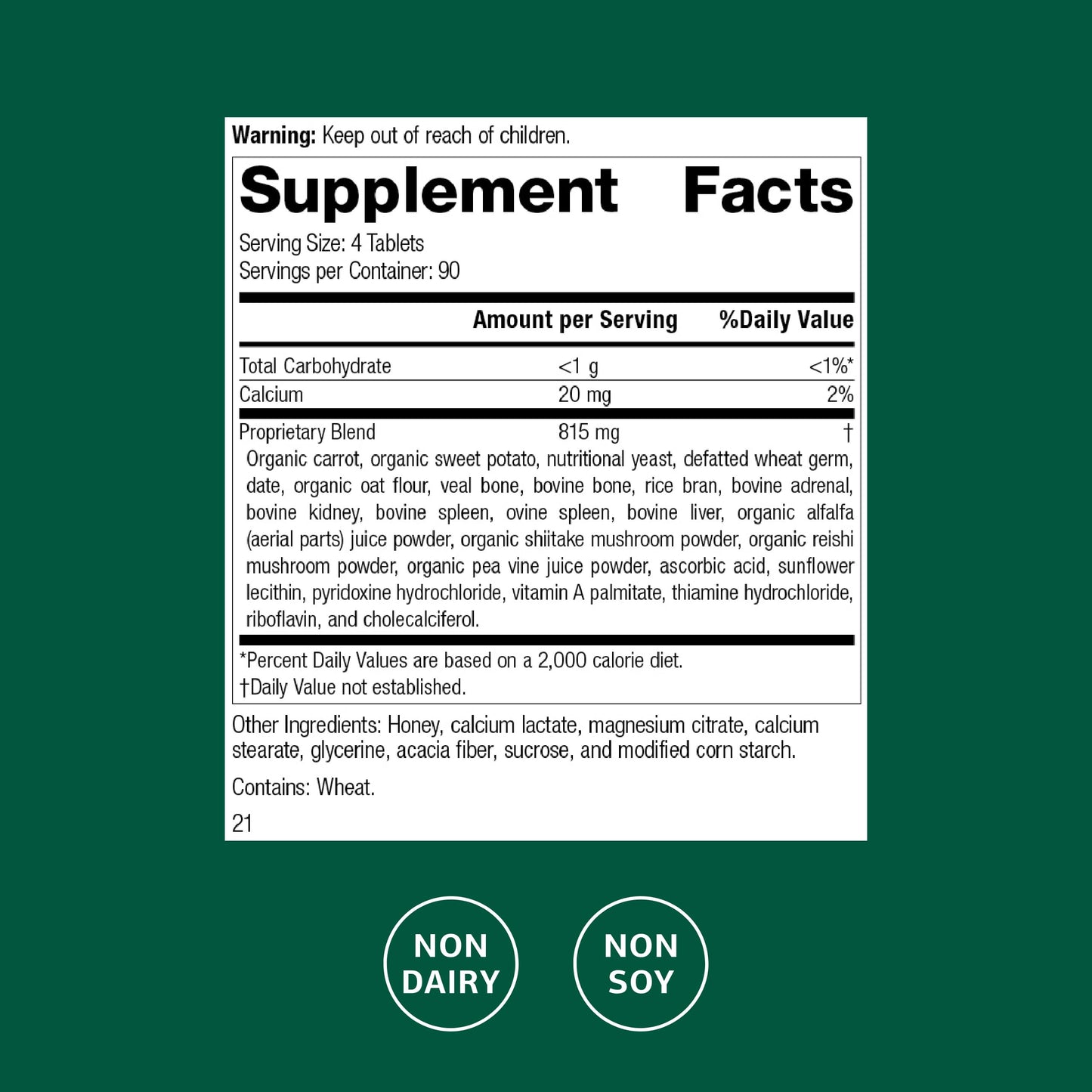 Standard Process Inc. Cyrofood 90 Tablets