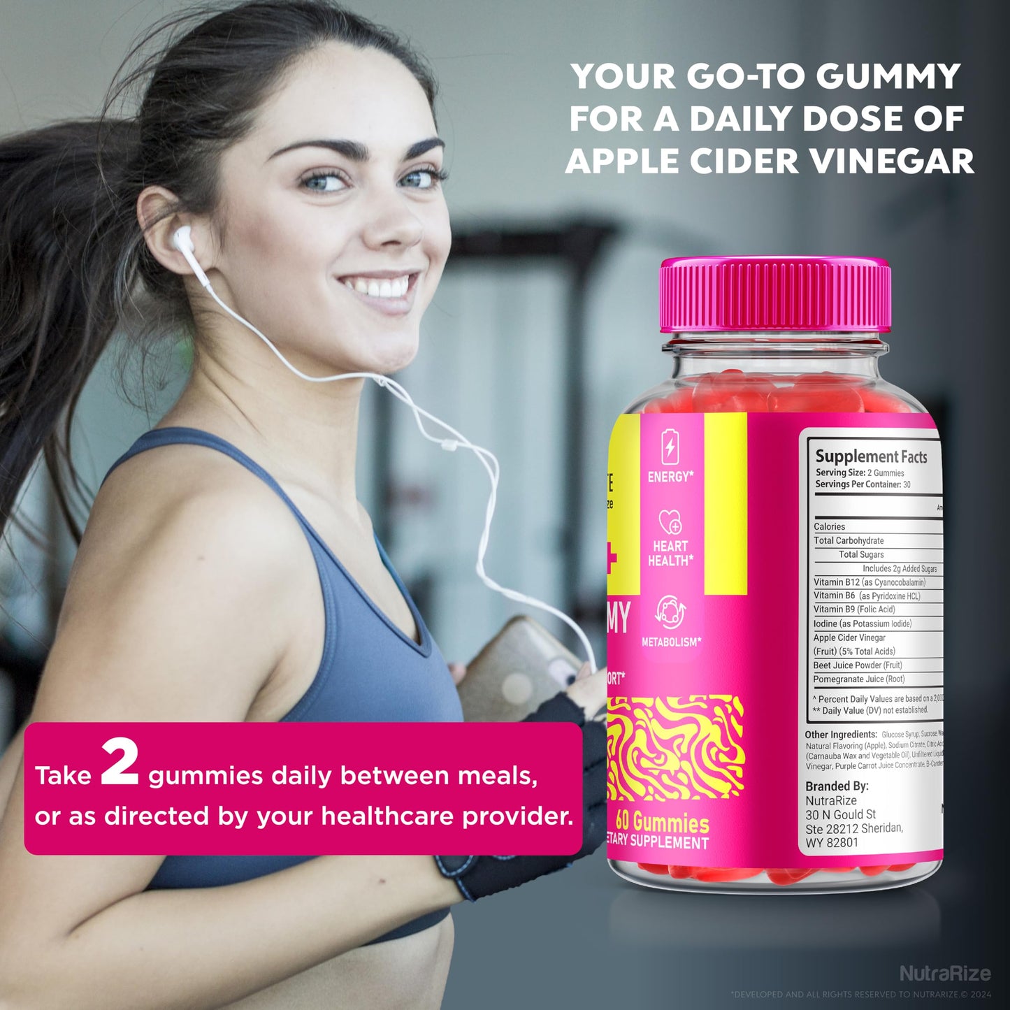 NutraRize Keto Lite Trim ACV Gummies 120 Gummies