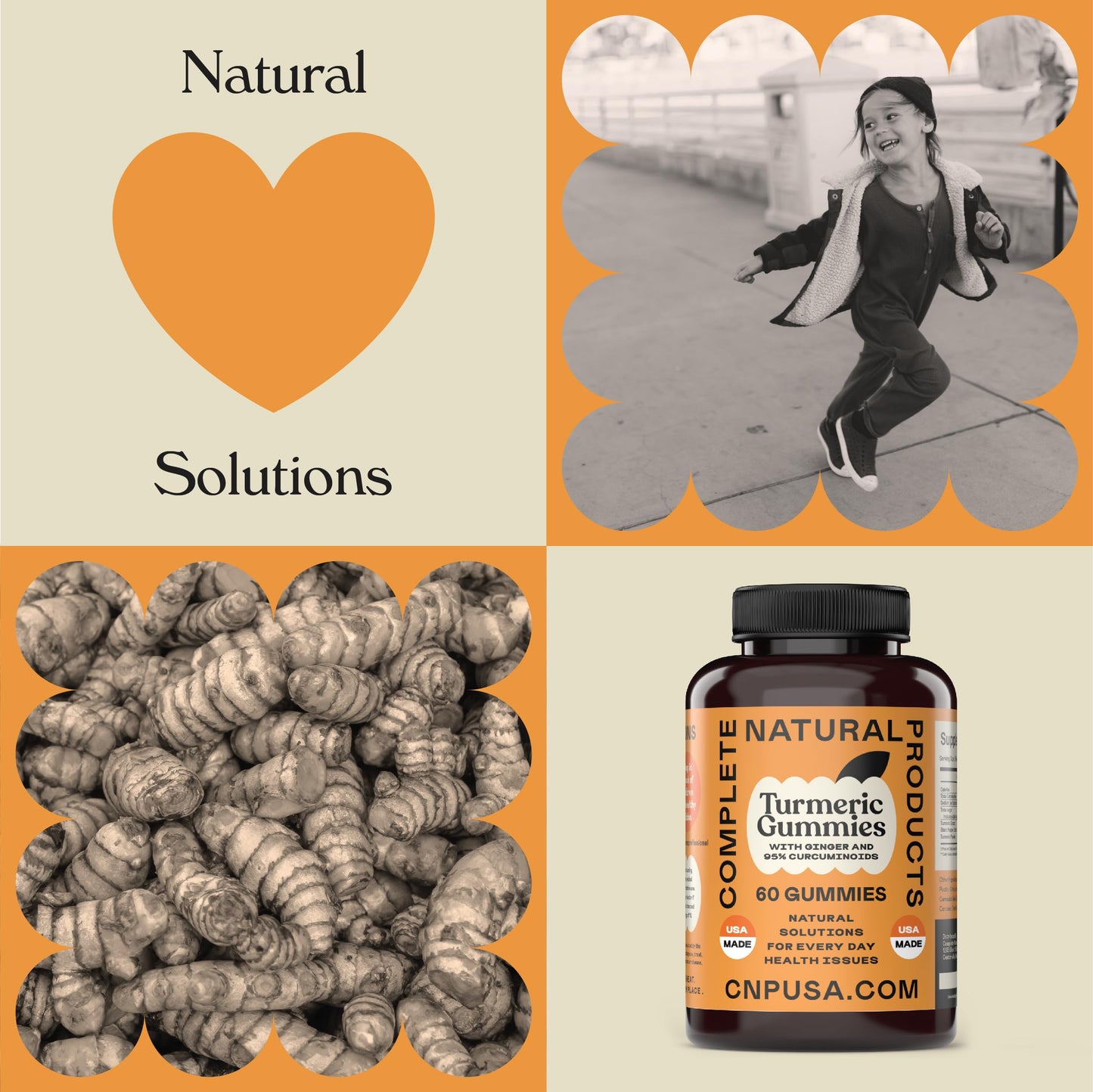 Complete Natural Products Turmeric Ginger Gummies 60 Count