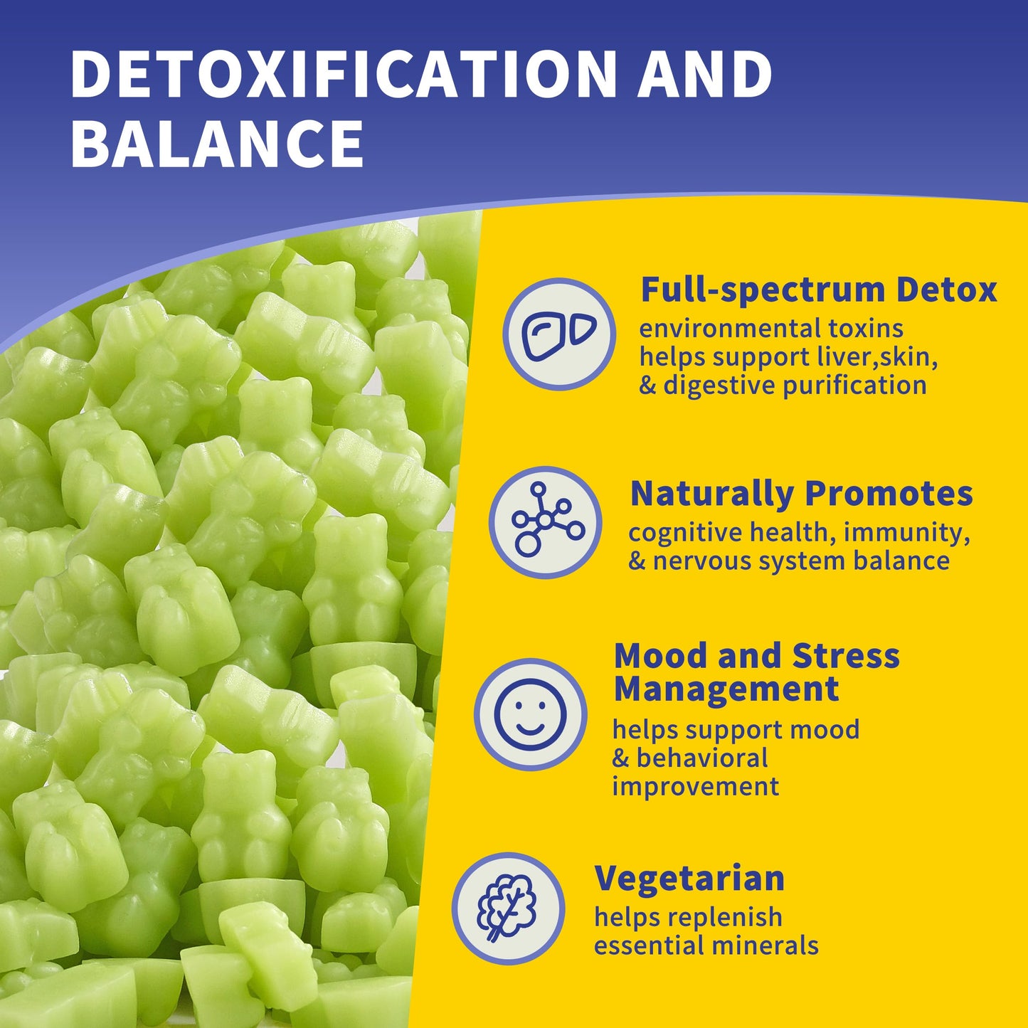 Hudetex Zeolite Gummies, 60 Count