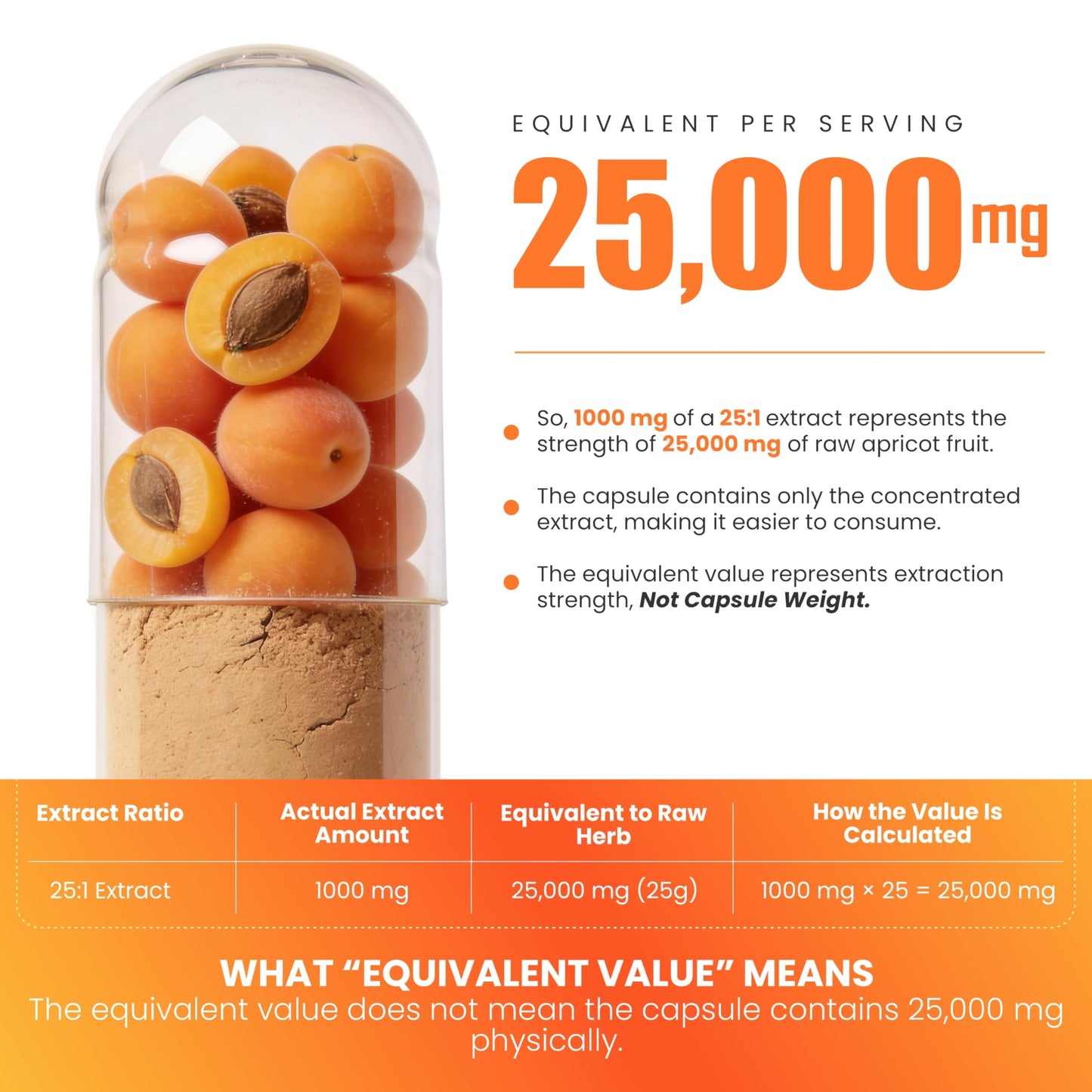 Ayorish Apricot Extract 25:1, 500 mg per Capsule, 120 Capsules