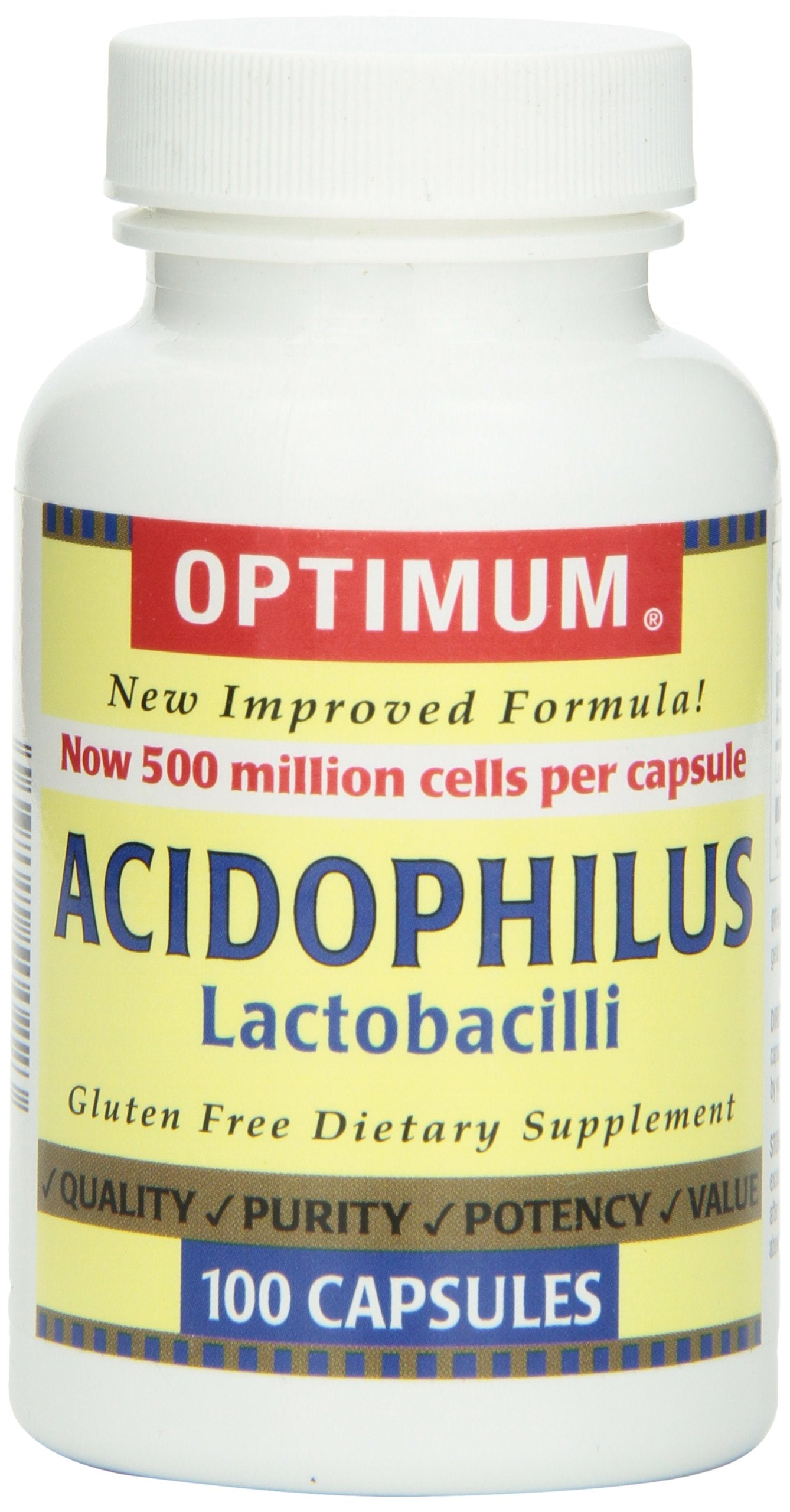 NYX PROFESSIONAL MAKEUP Optimum Acidophilus Lactobacilli Capsules, 100 Count