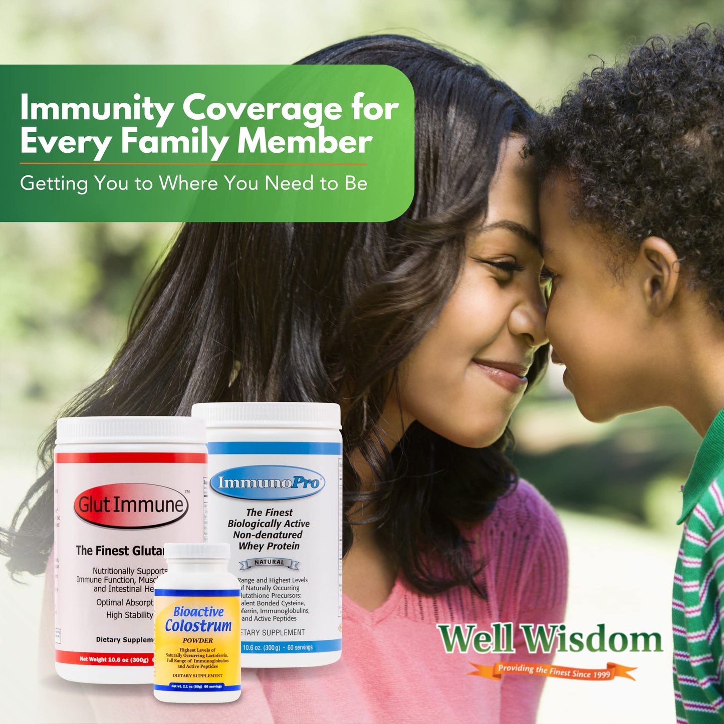 Well Wisdom Proteins ImmunoPro Grass-Fed Whey Protein Powder 10.6 oz