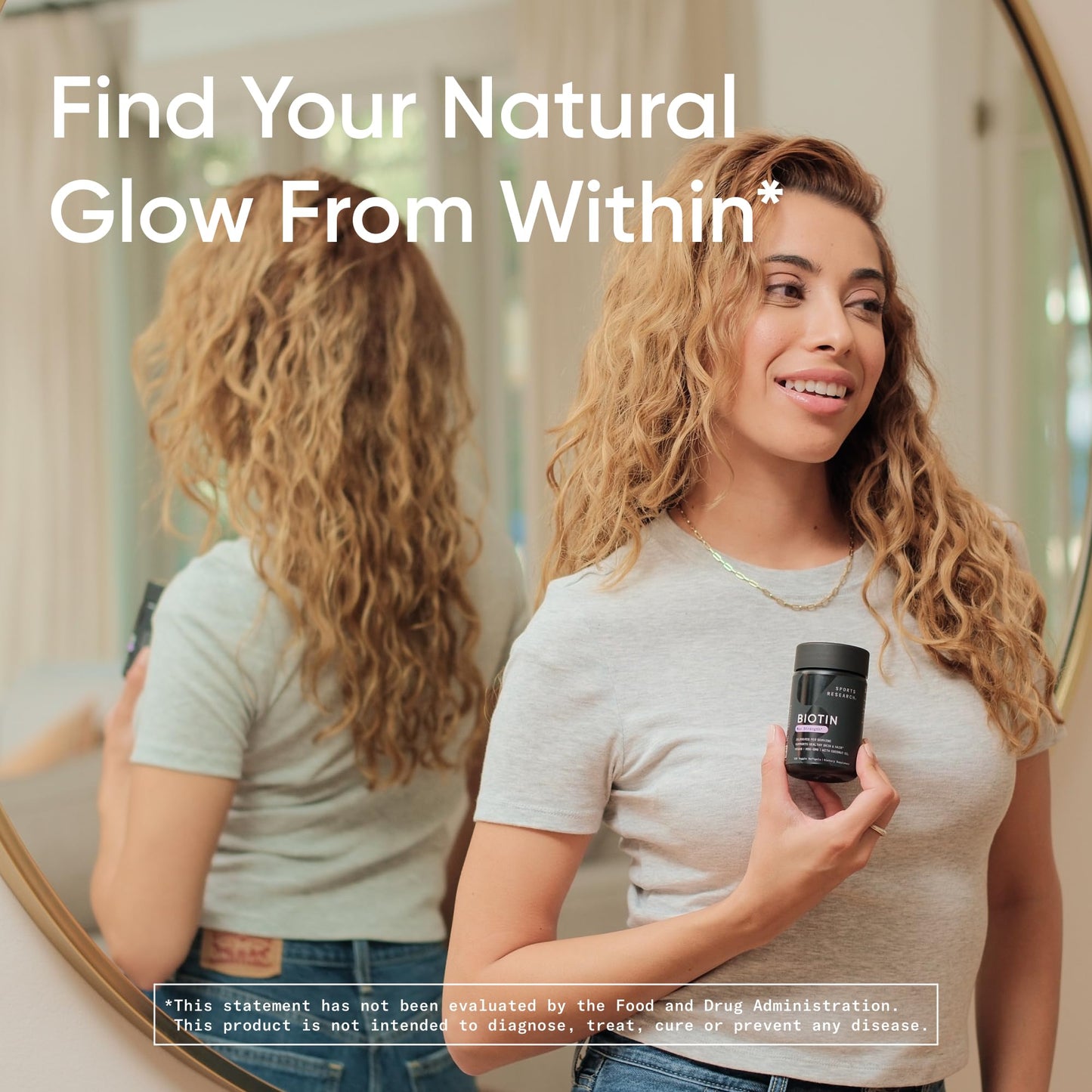 Sports Research Biotin 5,000mcg with Organic Coconut Oil Softgels 120