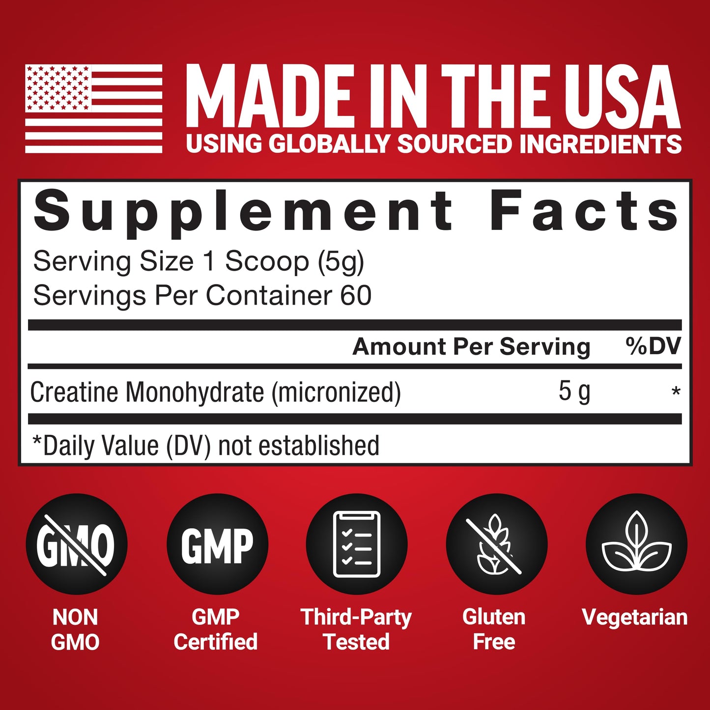 Force Factor Creatine Monohydrate Powder, 10.6 oz