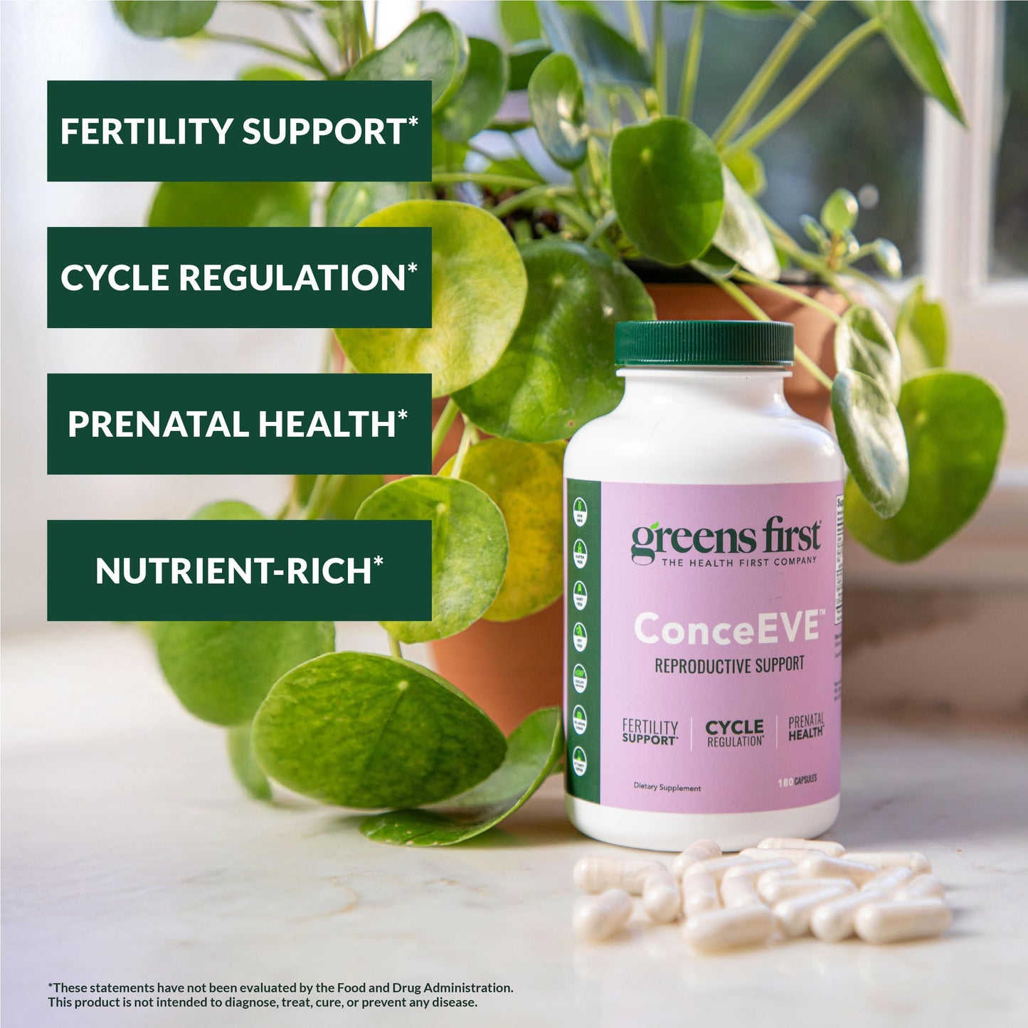 Greens First Female ConceEVE Capsules, 180 Capsules