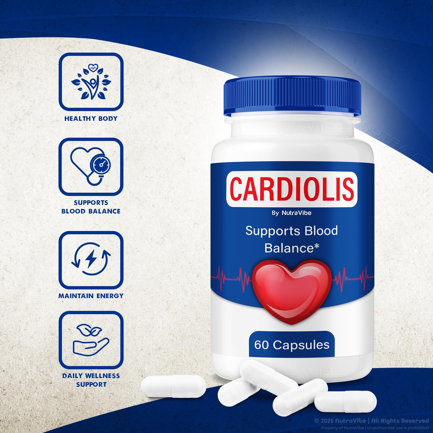 NutraVibe Cardiolis Capsules 120 Capsules