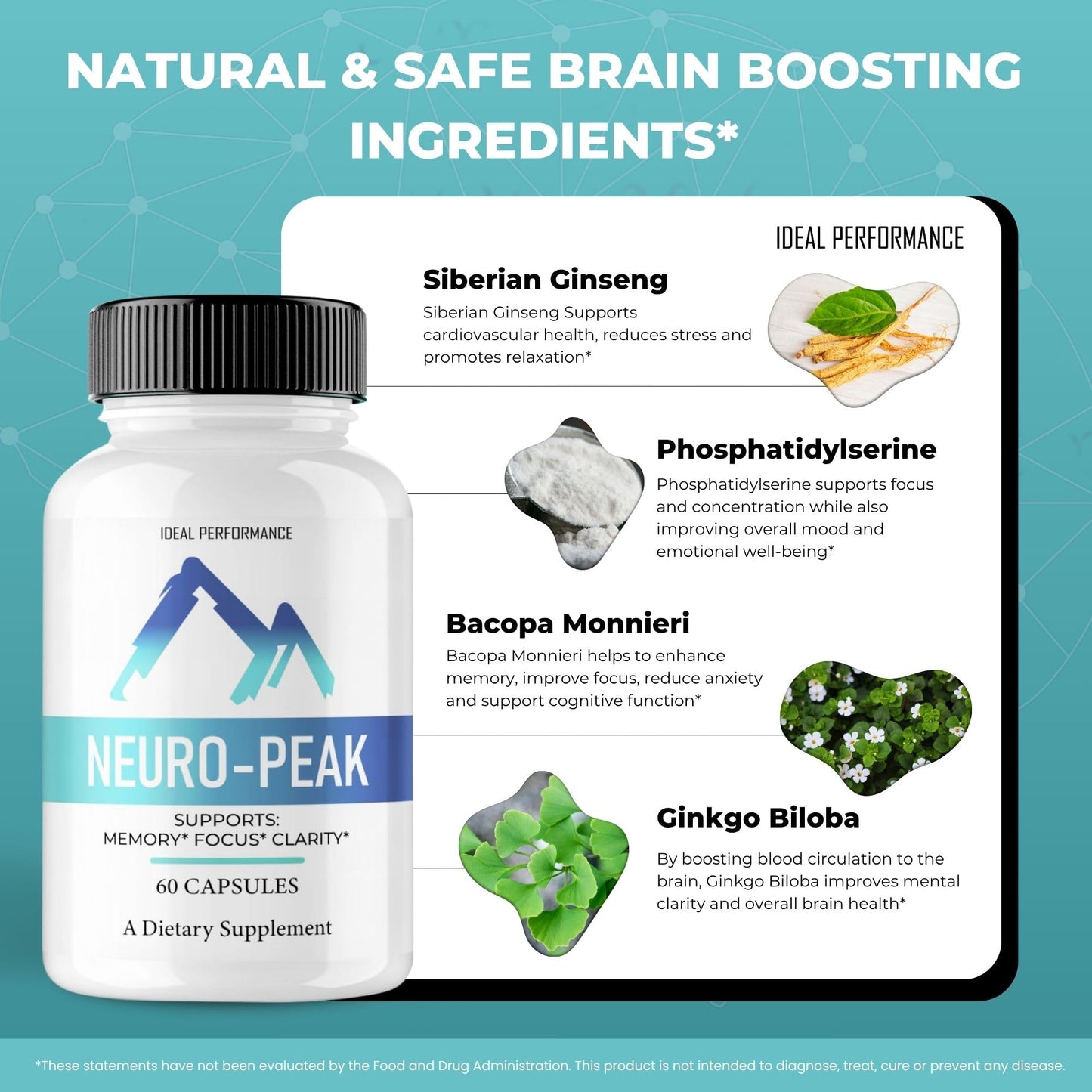 Ideal Performance Neuro Peak Capsules, 60 Count