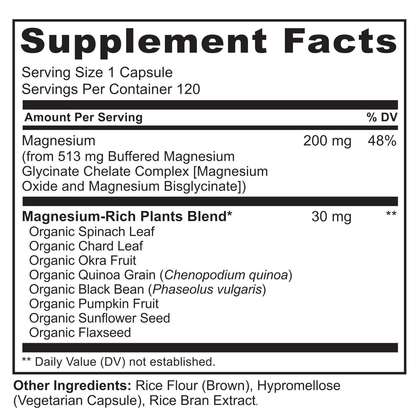 NATURELO Magnesium Glycinate Chelate Complex Capsules, 120 Capsules