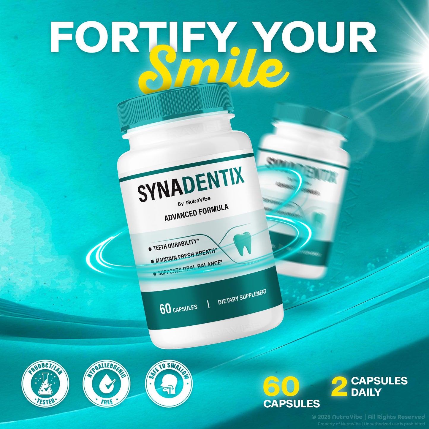 NutraVibe SynaDentix Capsules 180 Capsules