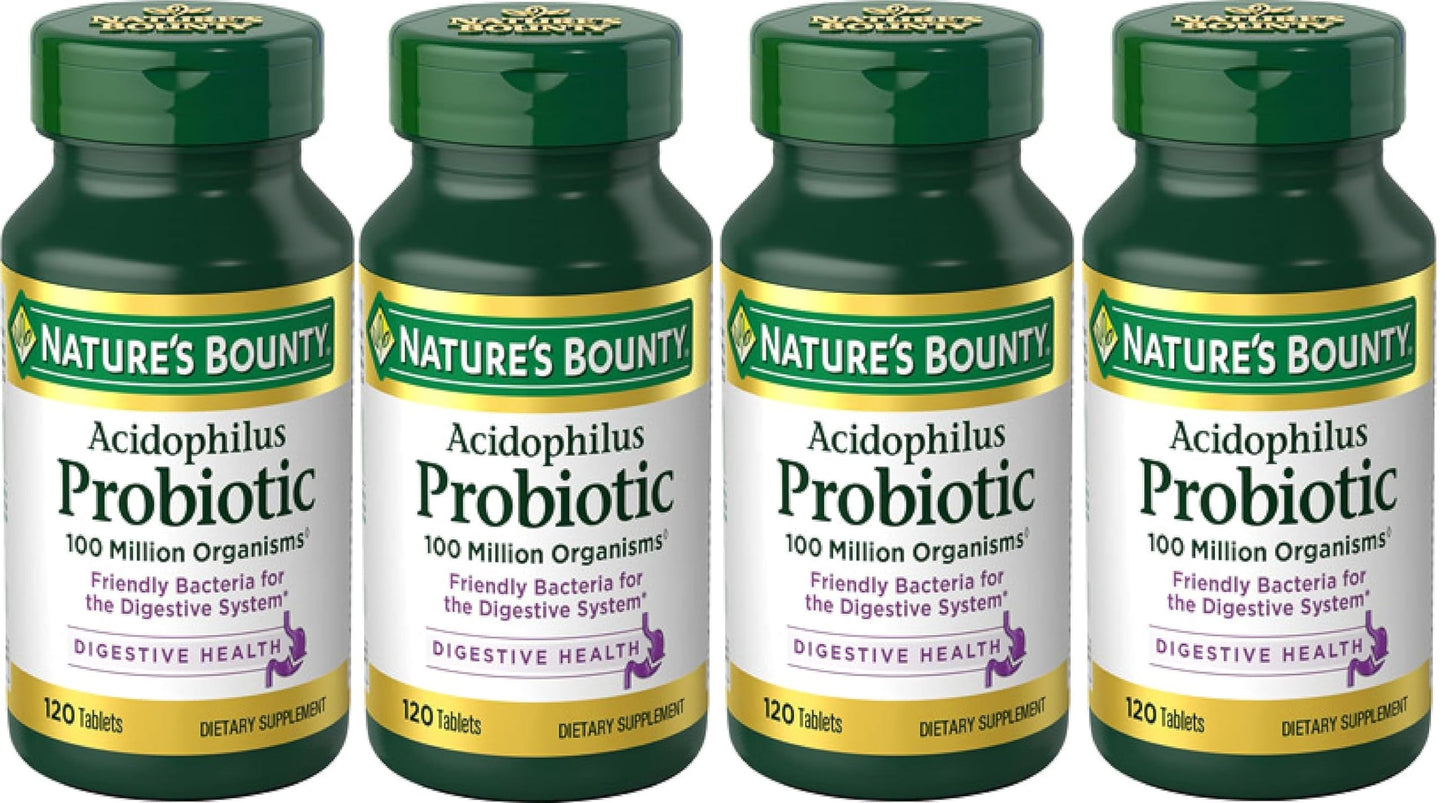 Nature's Bounty Probiotics Dietary Supplement Probiotic Acidophilus 480 Tablets