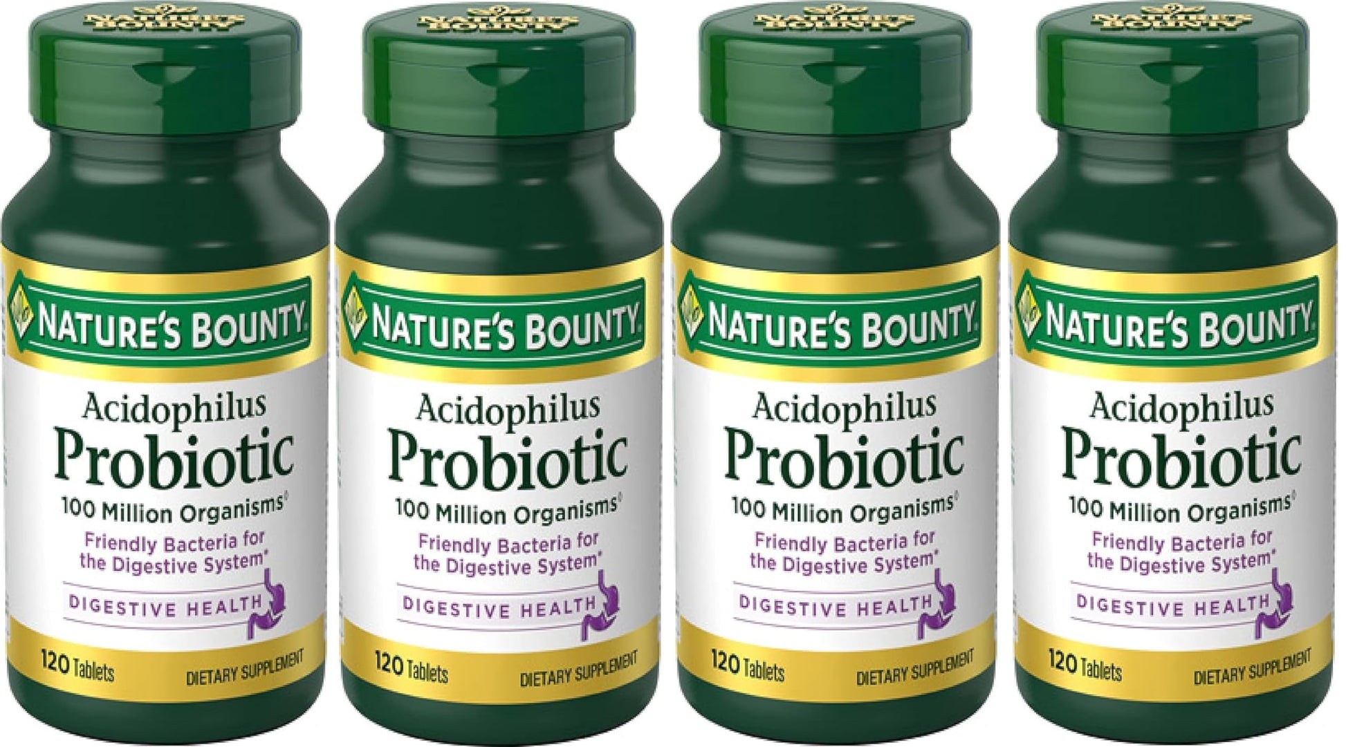 Nature's Bounty Probiotics Dietary Supplement Probiotic Acidophilus 480 Tablets