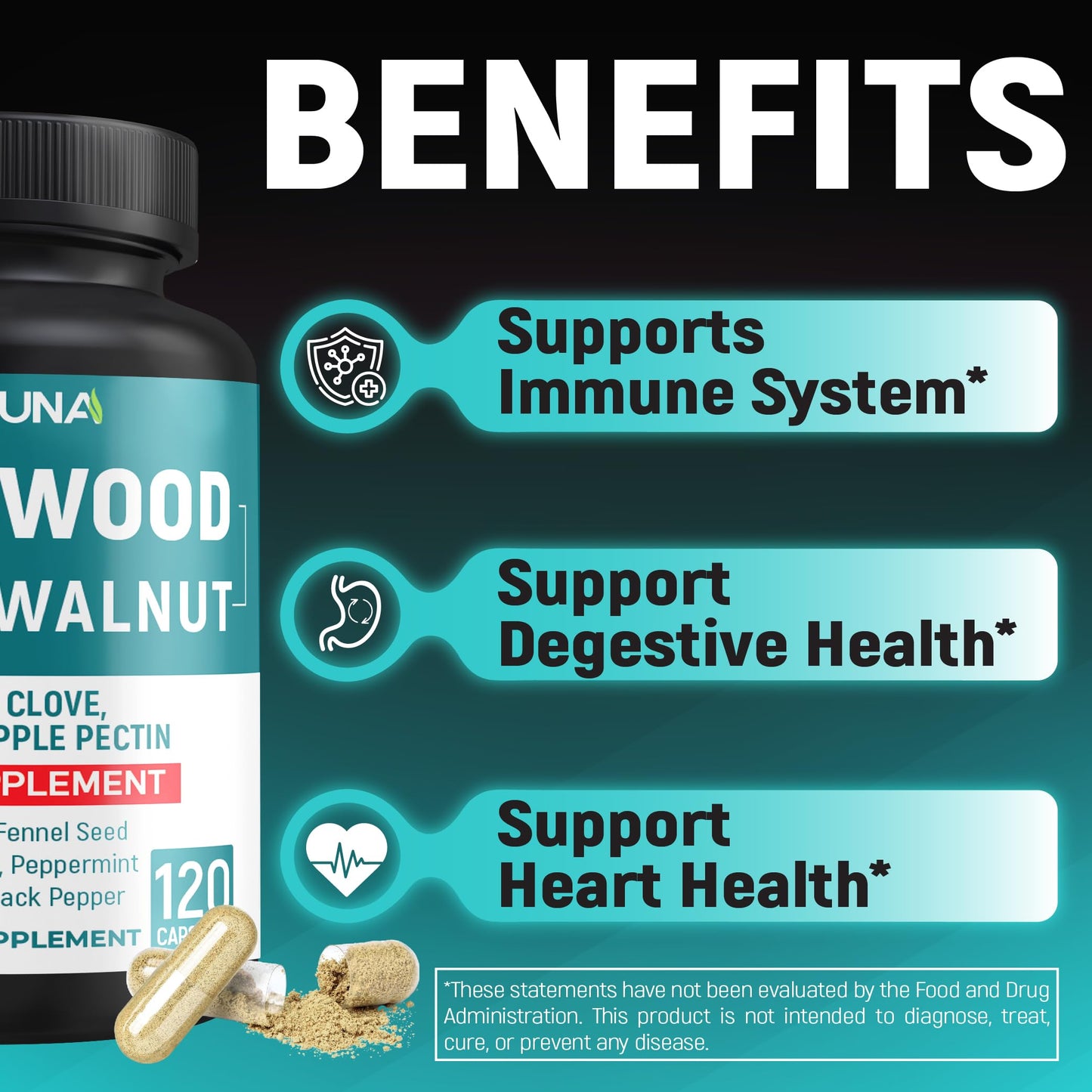 CIVIMUNA Wormwood Extract Capsules 120 Count