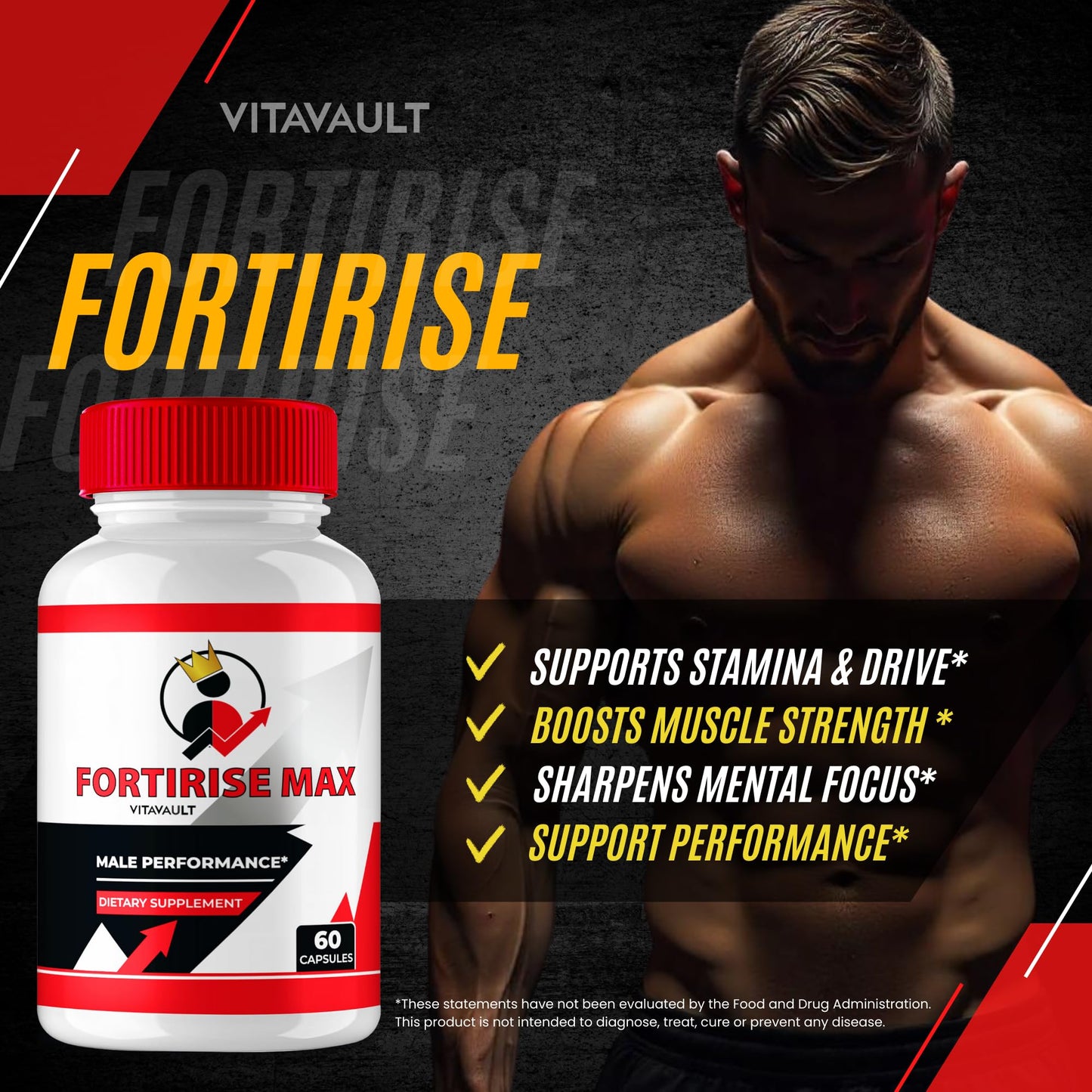 Vitavault Fortirise Max Capsules 180 Count