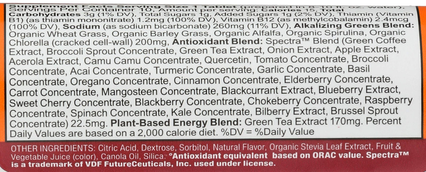 Amazing Grass Tropical Energy Green Superfood Tablet 10