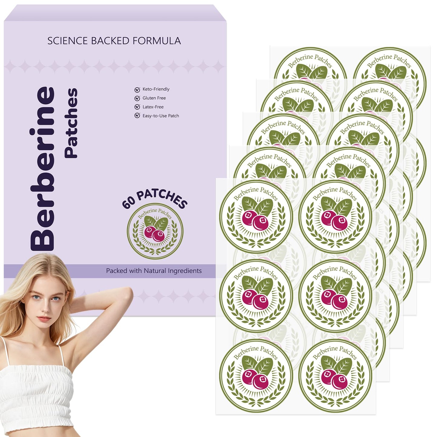 Platicat Berberine Patches Caplet 60 Count