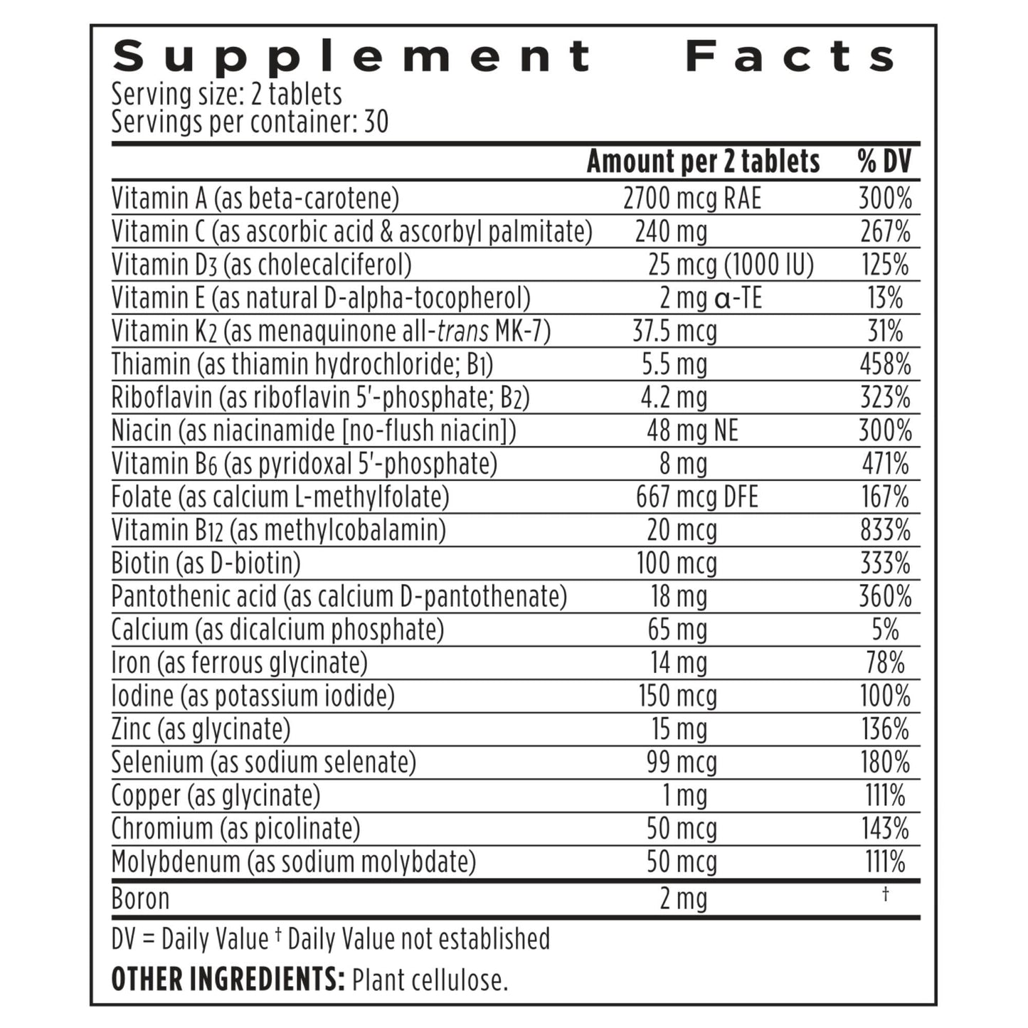 Igennus Healthcare Nutrition High Potency Methylated Multivitamin for Women with Gentle Iron, 5-MTHF Folate & Methylcobalamin B12, 60 Tablets
