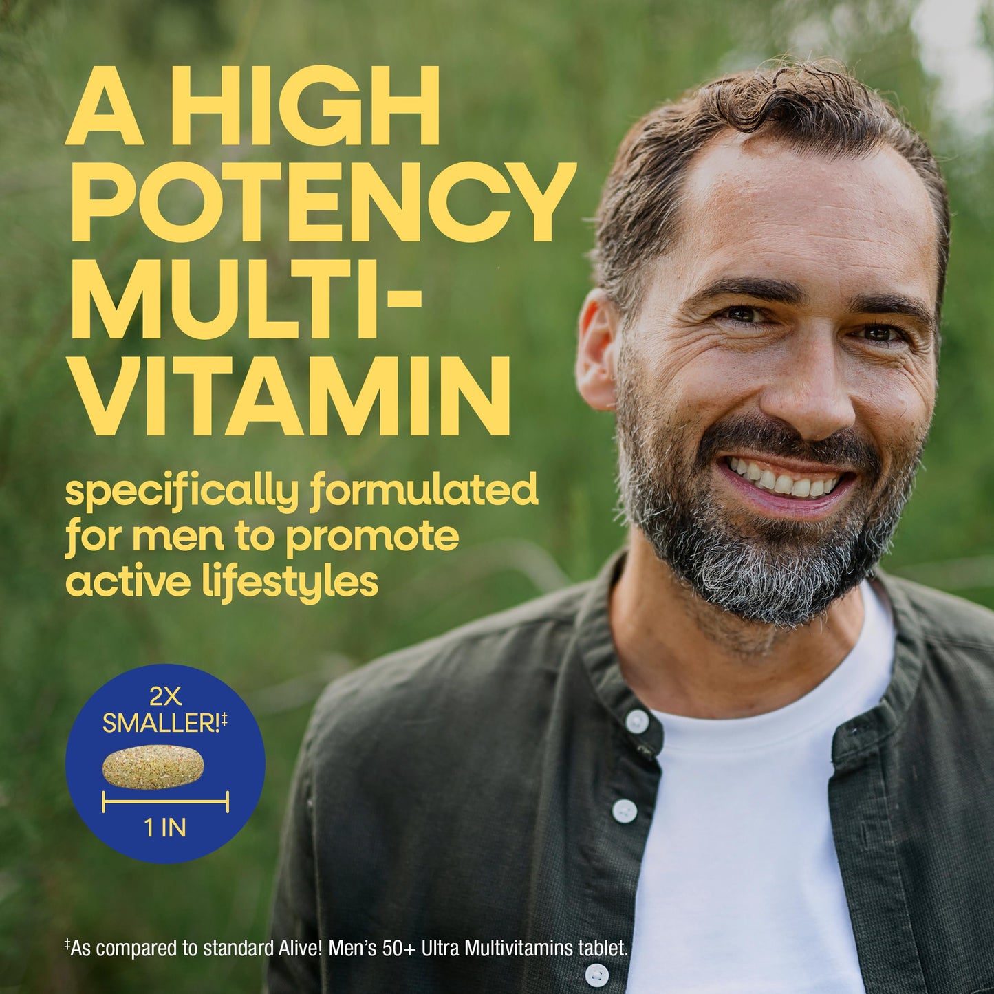 Nature's Way Alive! Men's 50+ Ultra Minis Multivitamin Tablet, 180 Count
