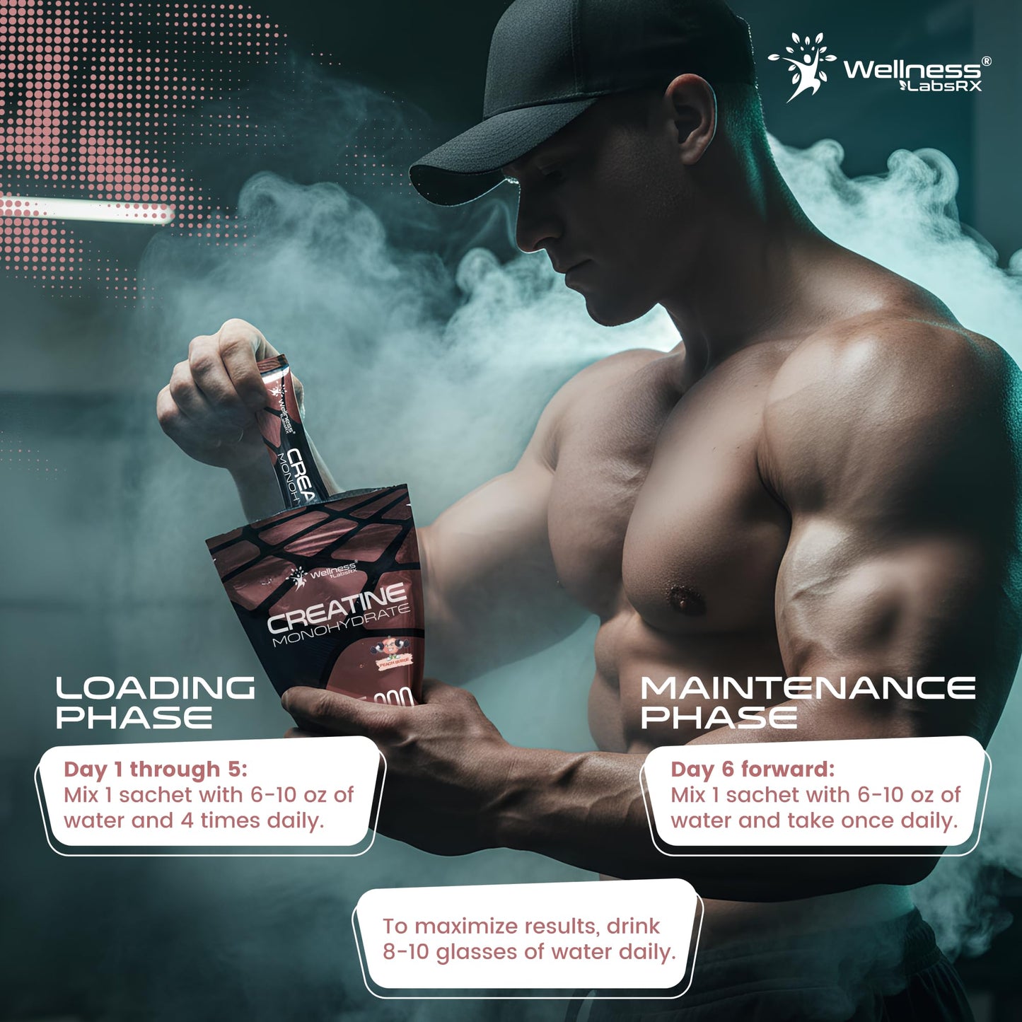 WELLNESS LABSRX Creatine Monohydrate Powder 10.5 oz