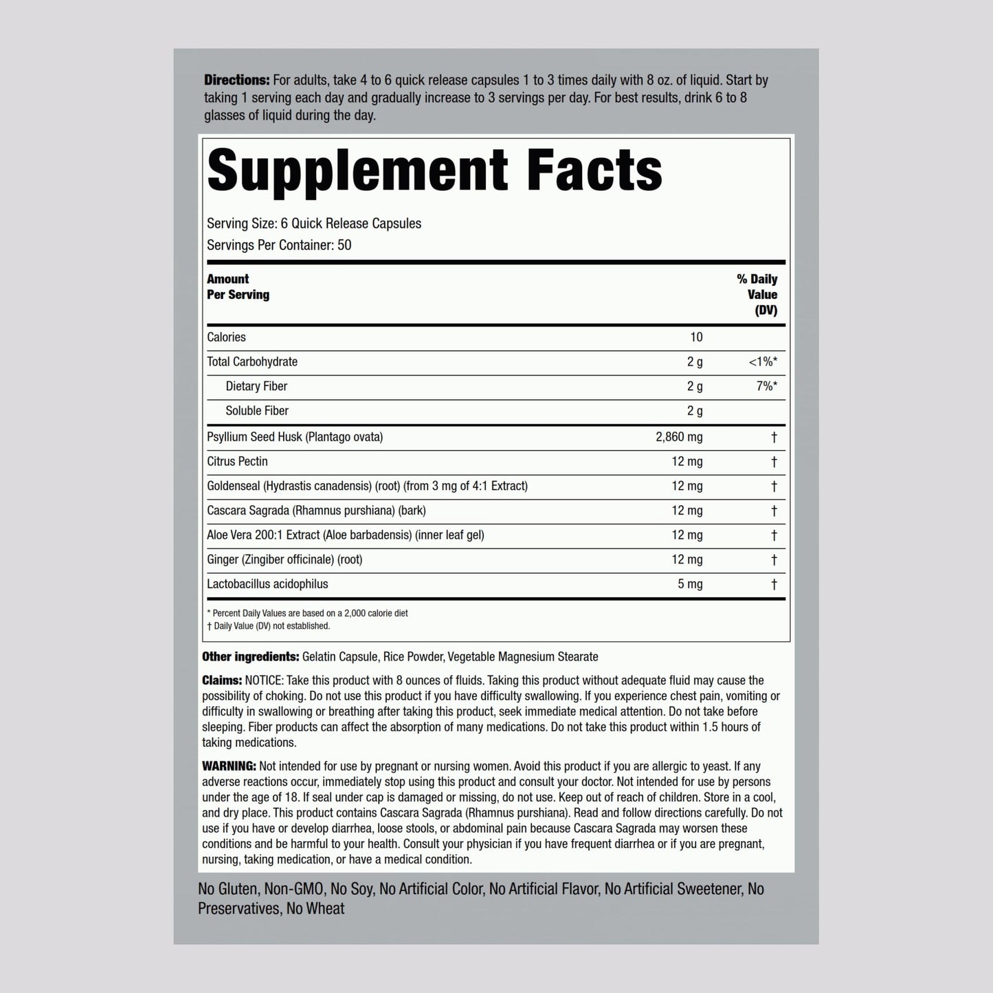 Piping Rock Colon Cleanse, 300 Quick Release Capsules
