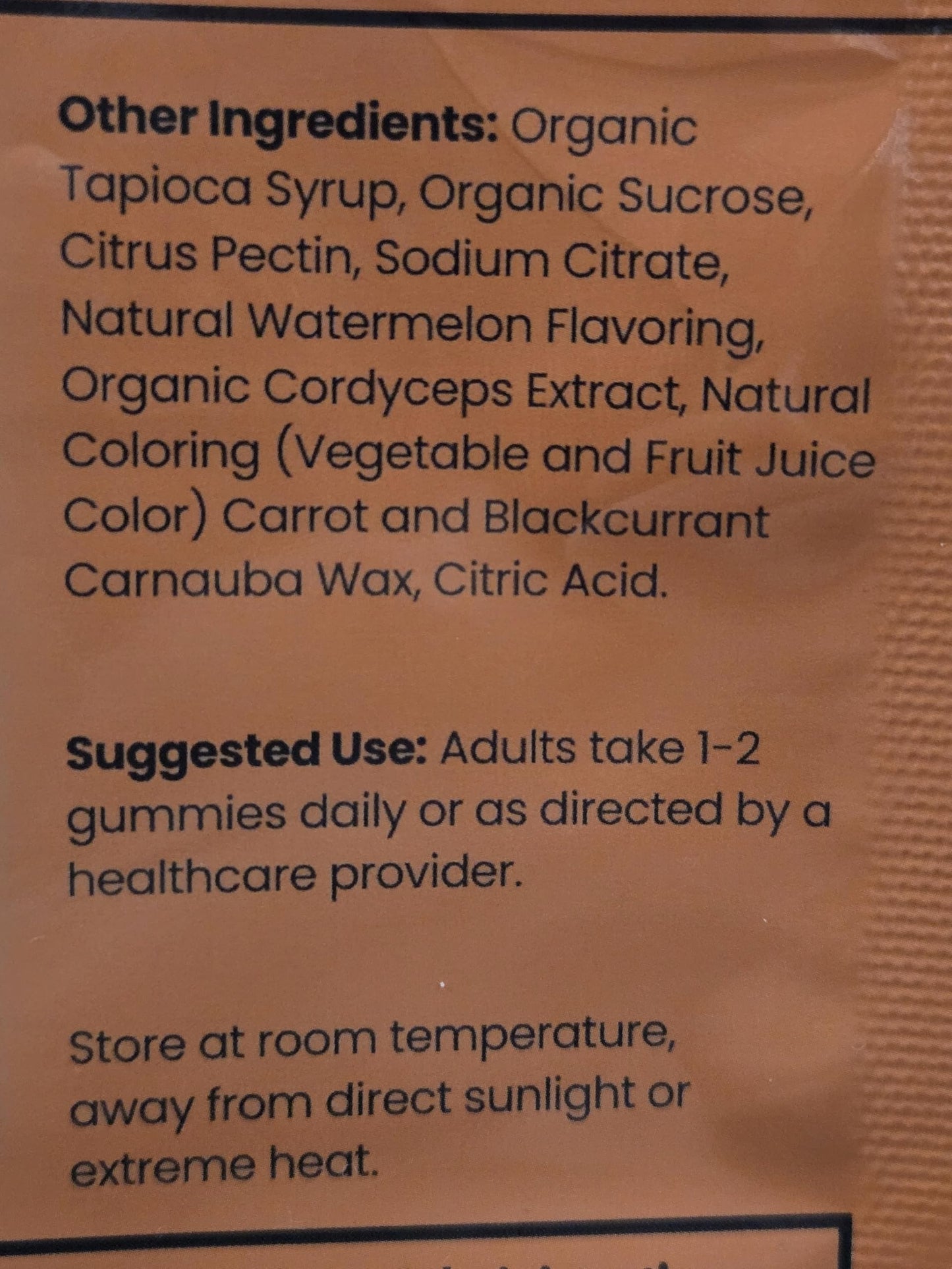 MYCOMedix Cordyceps Mushroom Gummies Watermelon Flavor, 60 Gummies