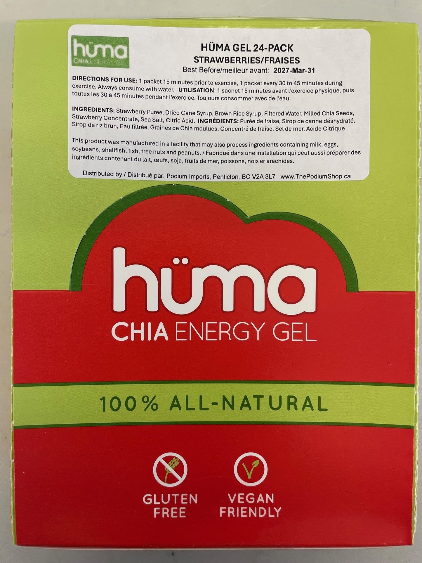 Huma Gel Chia Energy Gel Soft-Gels 36