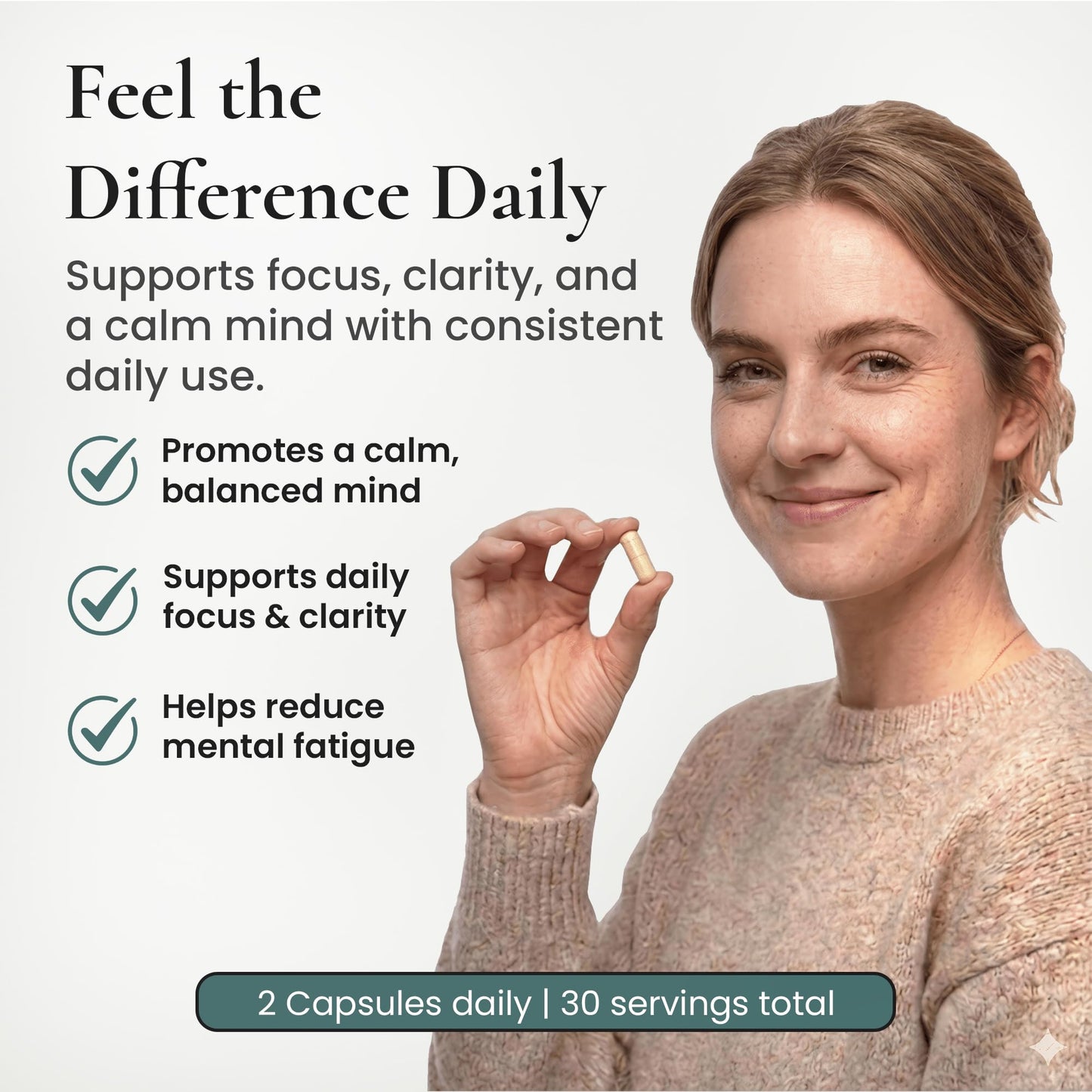 ELEVITA WELLNESS Focus Supplement Capsule 60 Count