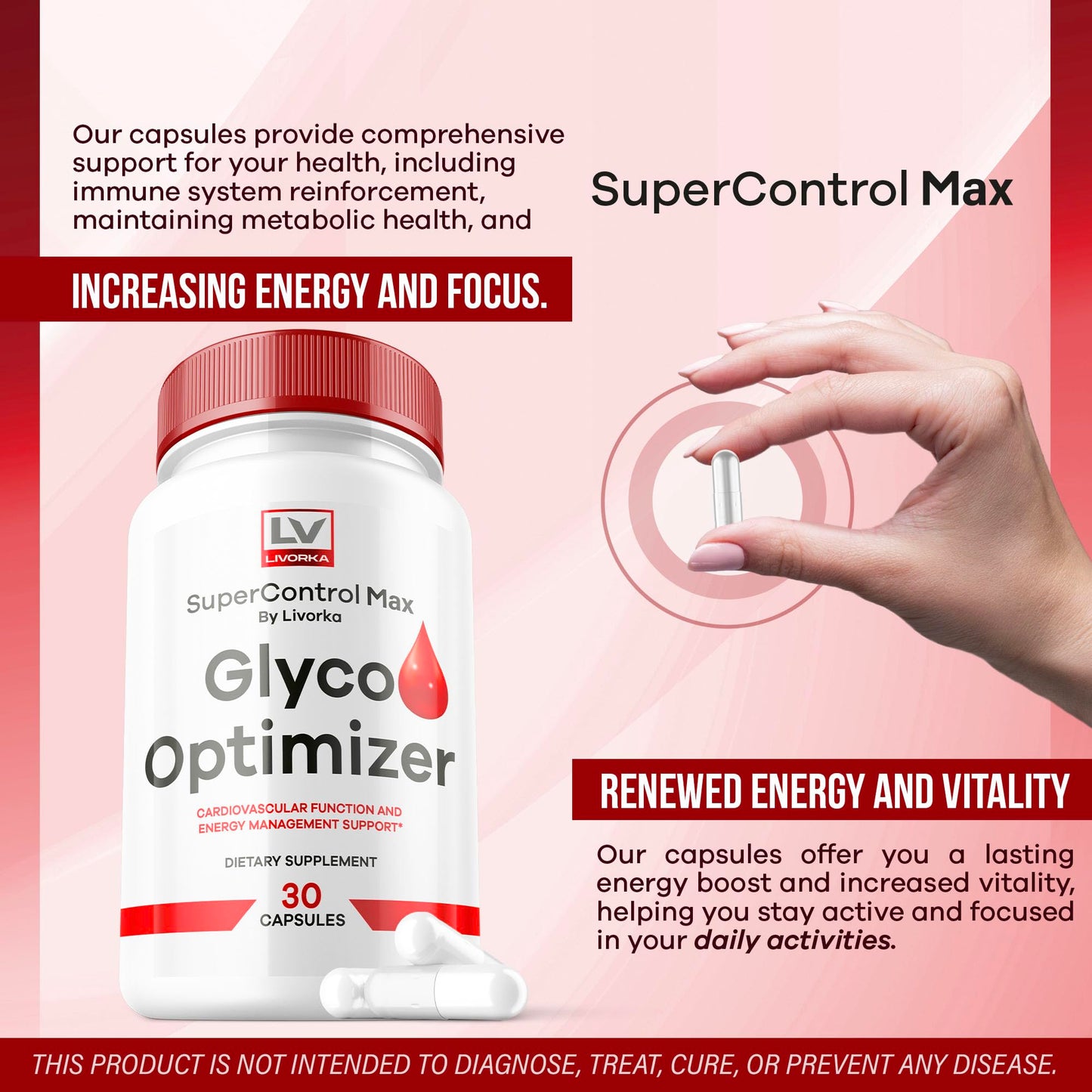 LIVORKA Super Control Max Glyco Optimizer Capsule, 150 Capsules