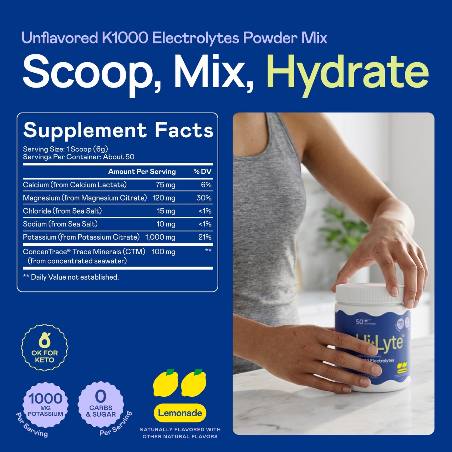 Hi-Lyte K1000 Electrolytes Powder 10.5 Ounce