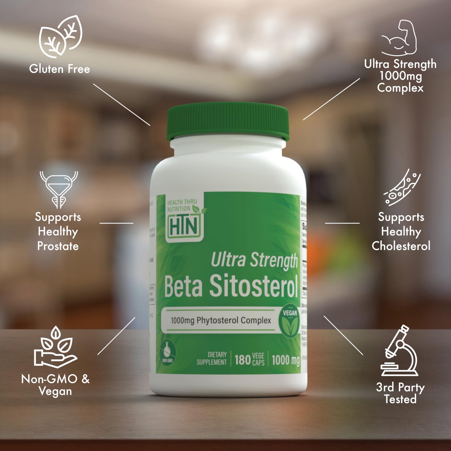 Health Thru Nutrition Ultra Strength Beta Sitosterol Capsule 180 Count