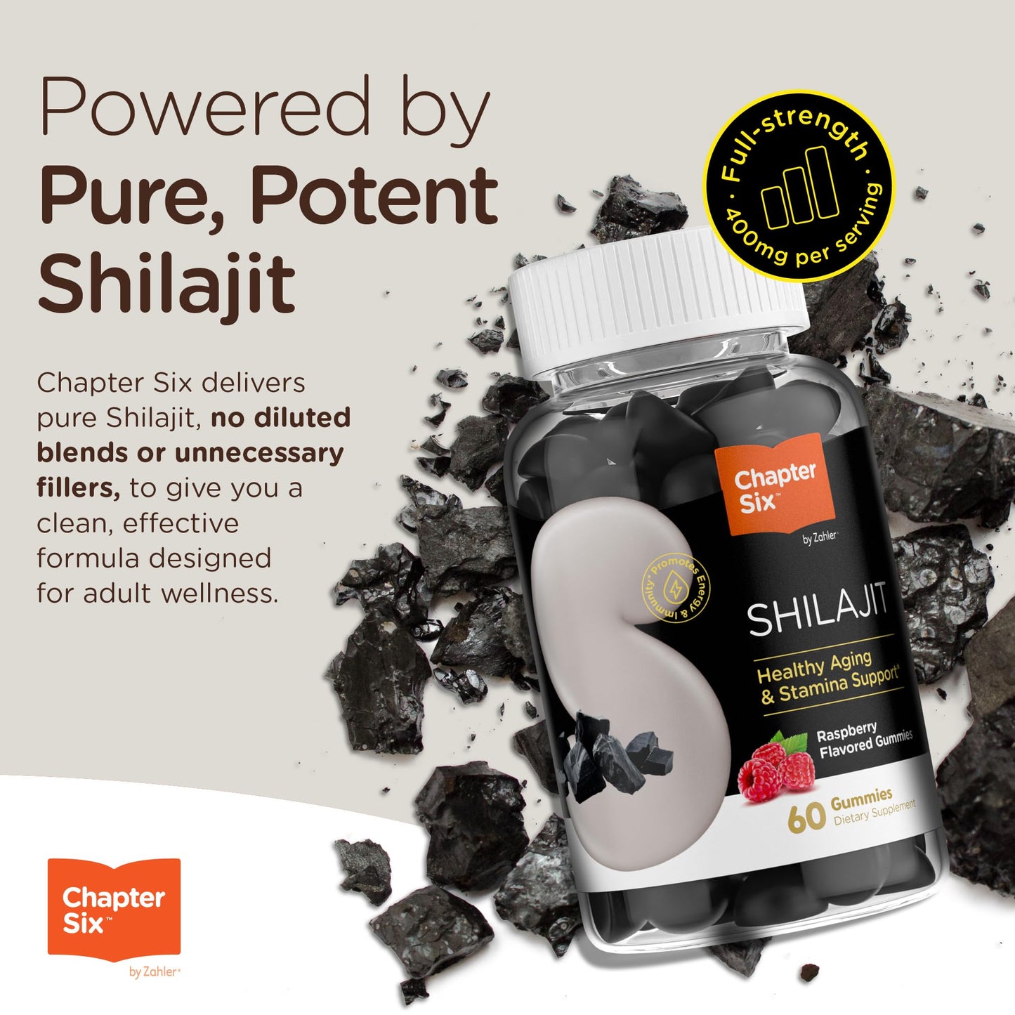 Zahler Chapter One Shilajit Gummies 60 Count